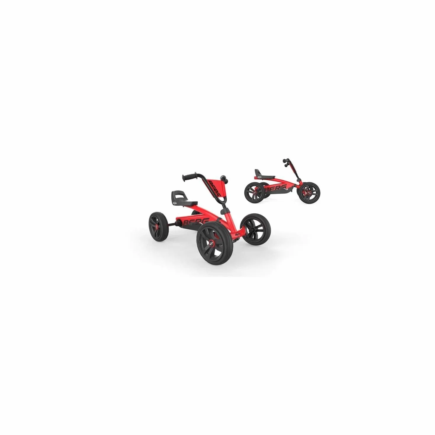 BERG Buzzy Red Gokart, pojazd dziecięcy, samochód na pedały, zabawka dla dzieci, wysoki poziom bezpieczeństwa i stabilności, Kettcar od 2 lat
