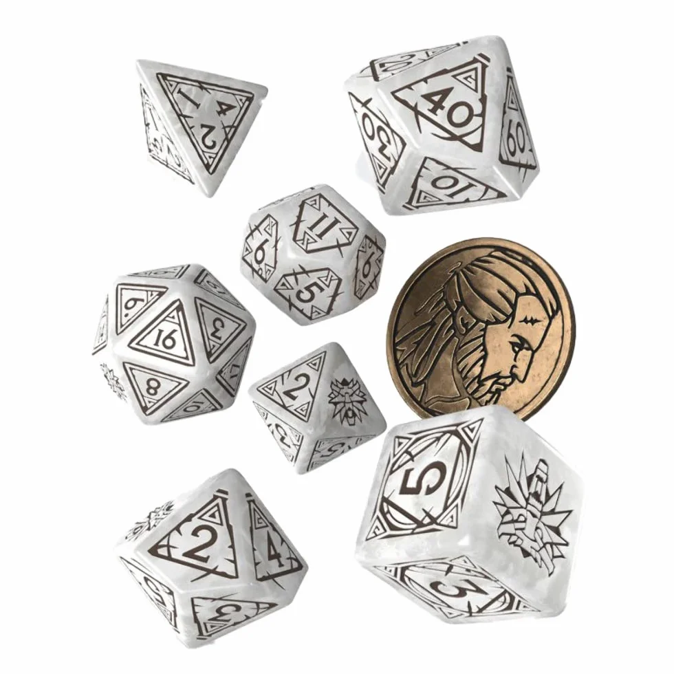The Witcher Dice Set Geralt The White Wolf 7