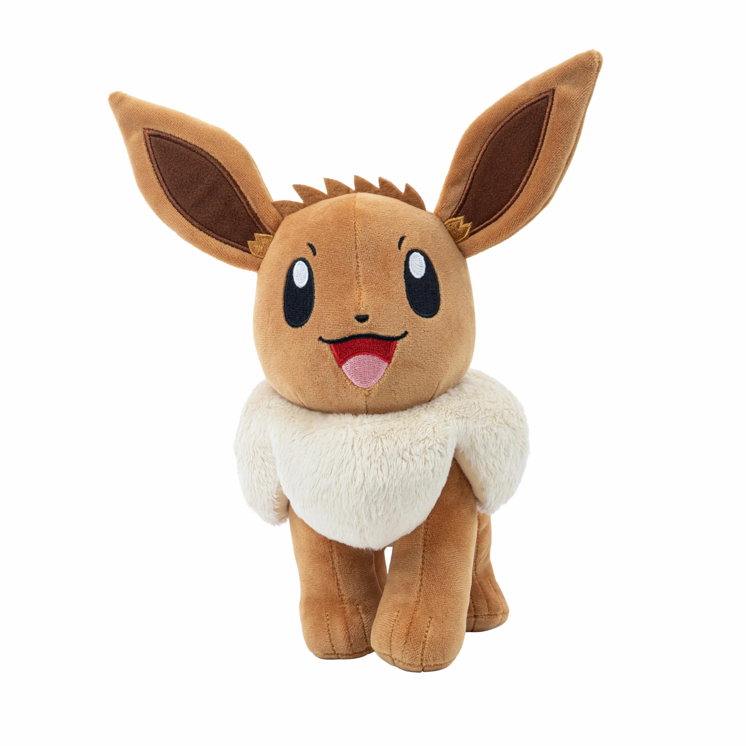 Pokémon Duży plusz Eevee 30 cm, oficjalna licencja, wysokiej jakości i miękka zabawka wypchane zwierzę, Let's Go Starter, świetny prezent dla dzieci, chłopców, dziewcząt i fanów Pokemon