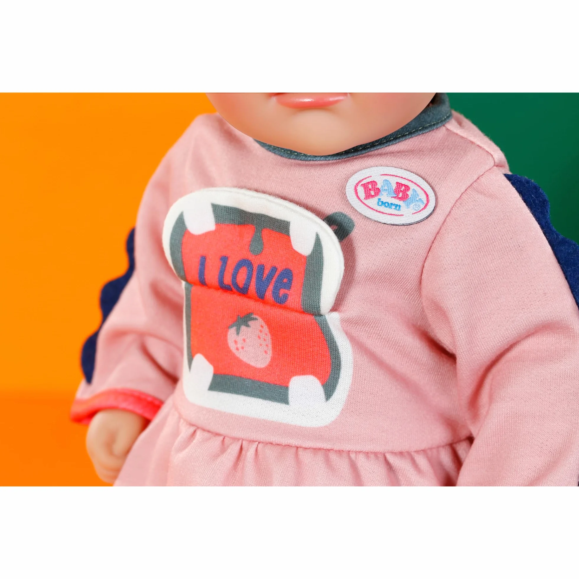 BABY born Sukienka z motywem dżungli, długie rękawy i legginsy w paski dla lalek 36 cm, 838129 Zapf Creation