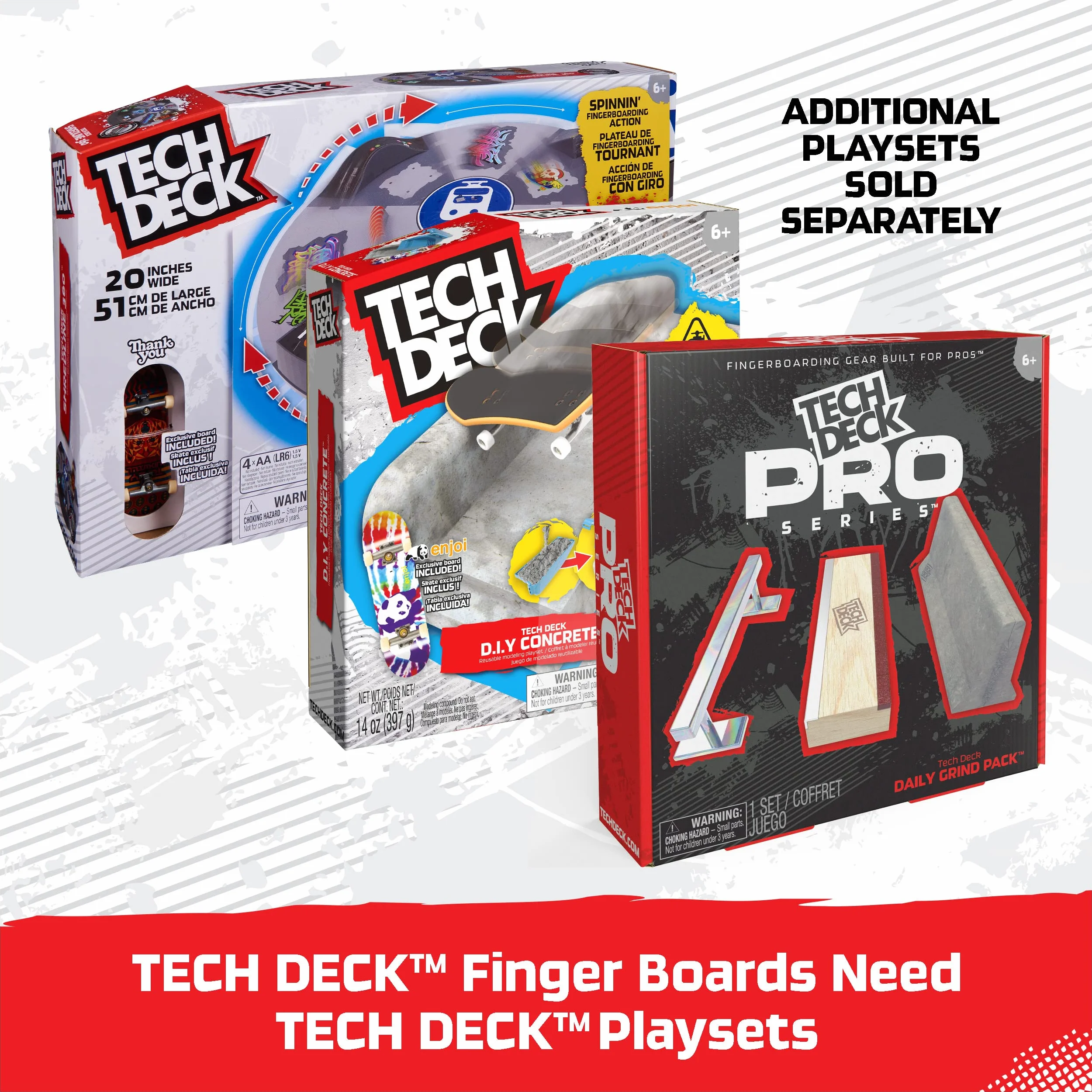 Tech Deck DLX Pro 10-pak fingerboardów kolekcjonerskich dla miłośników skate'ów