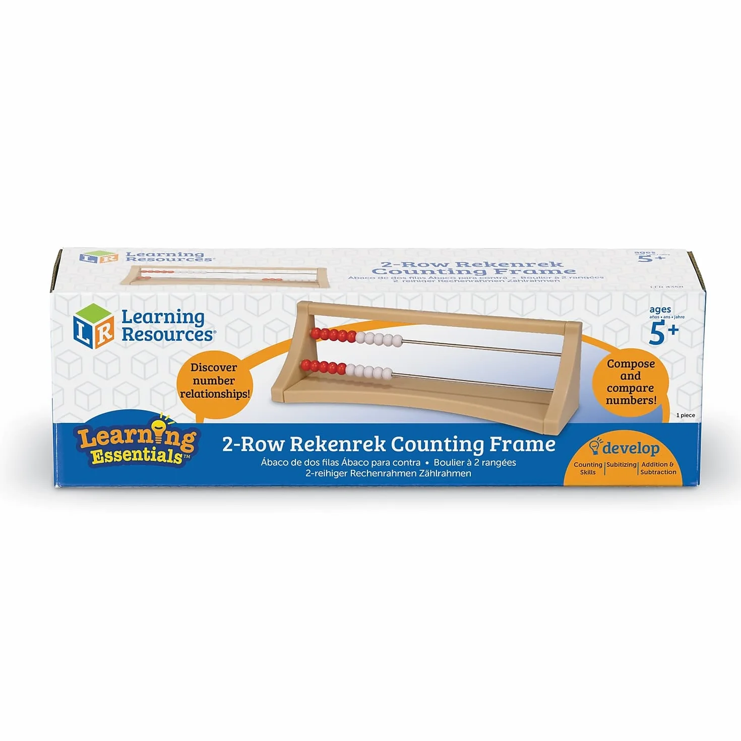 Learning Resources 2-Wiersz Rekenrek Liczenie Ramka