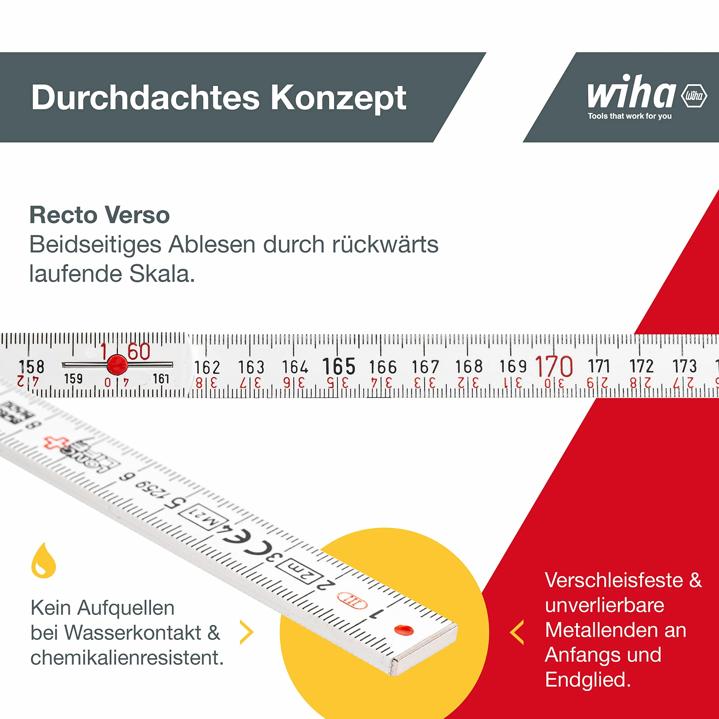 Wiha Metro pliable LongLife® Plus 2 m metr, 10 prętów 15 mm (27059)