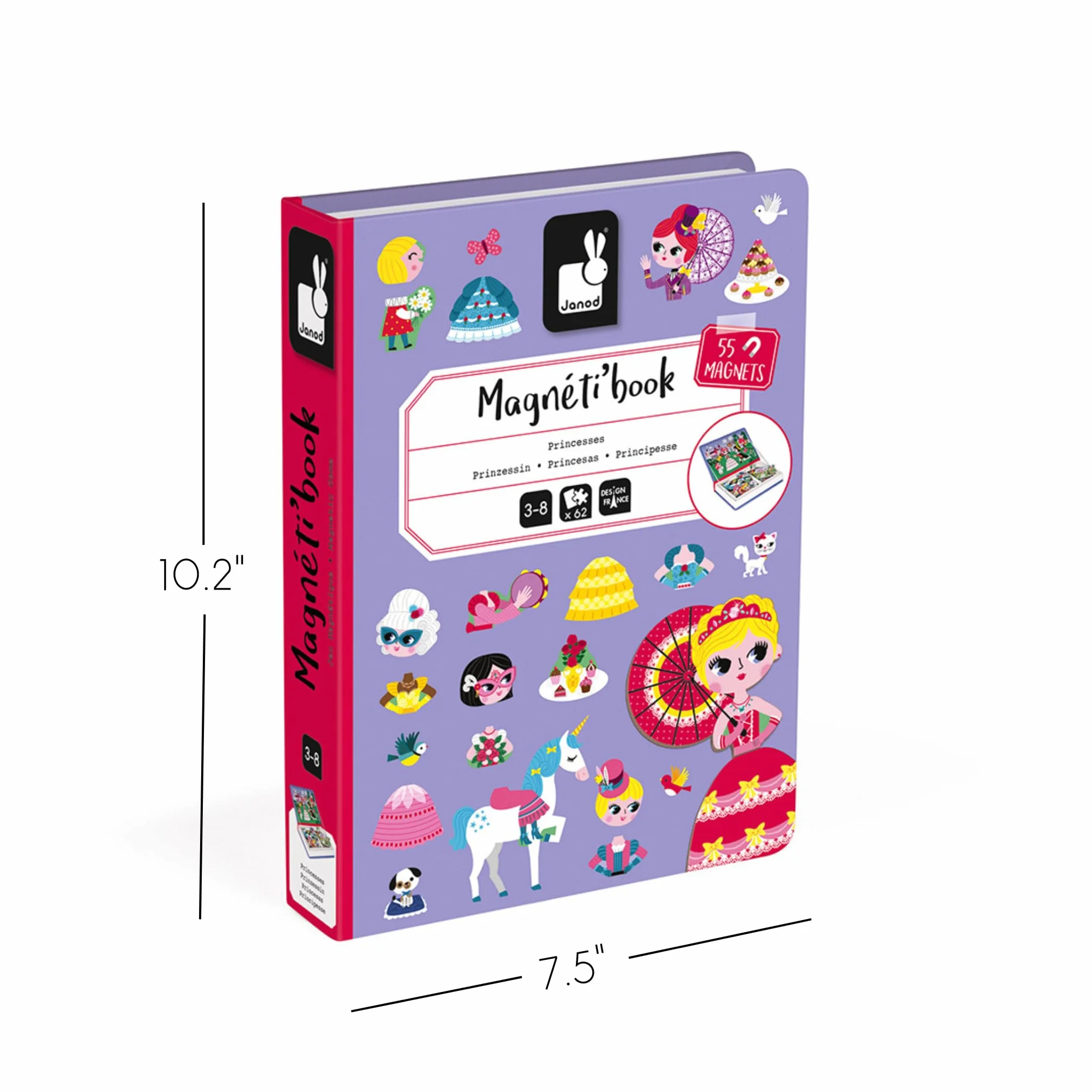 Janod Magneti'Book Princesses J02725