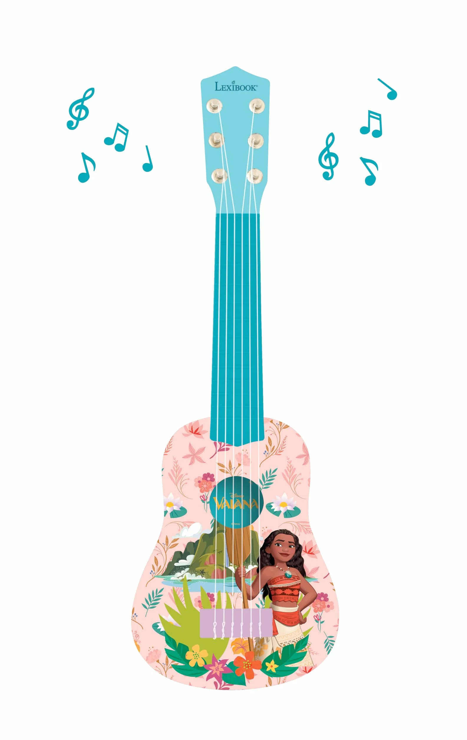 Lexibook K200VN Disney Moana, Vaiana, Oceania Mała Gitara