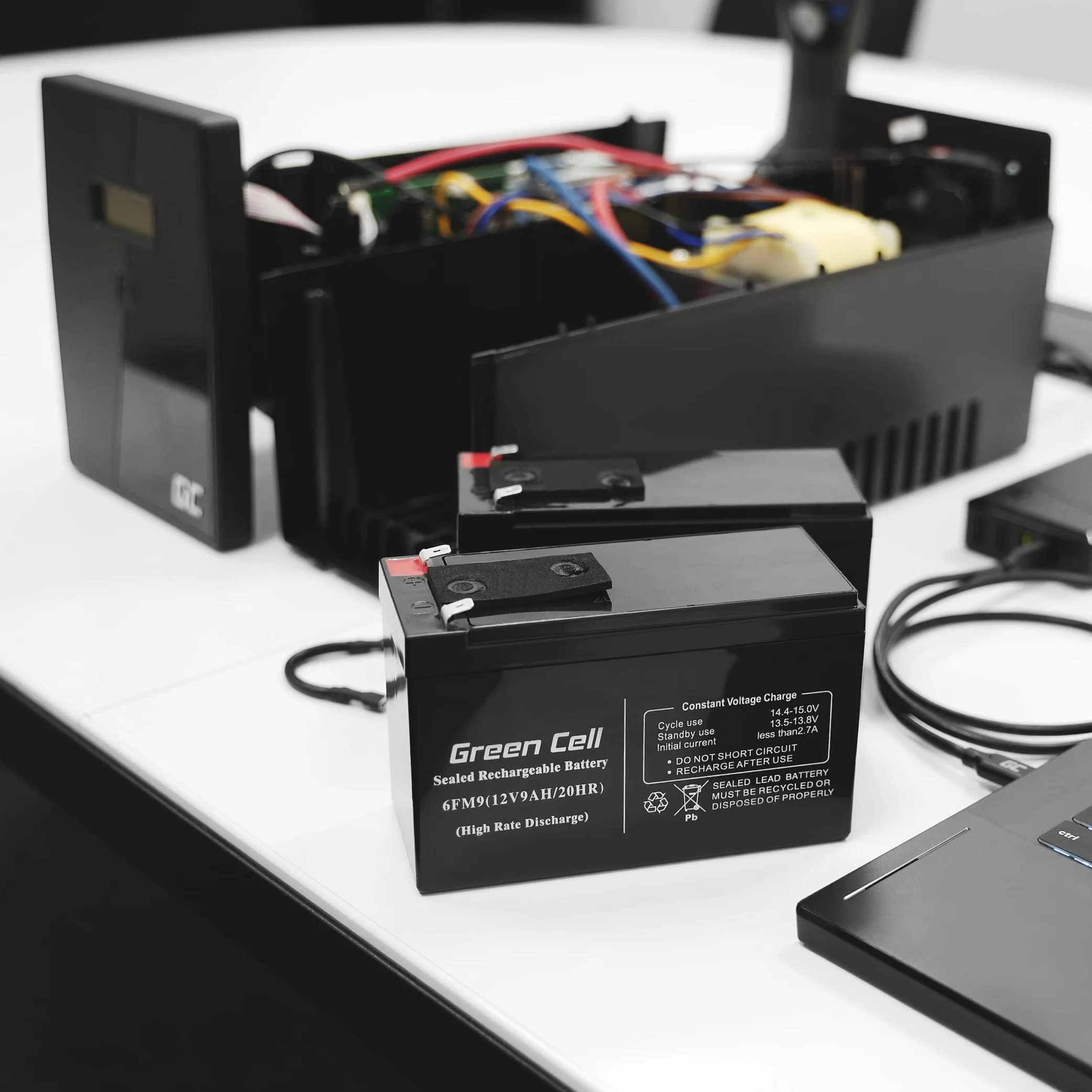 Green Cell® AGM 12 V 5 Ah akumulator VRLA akumulator ołowiowy, akumulator zapasowy, akumulator żelowy, odporny na cykle, zabawka elektryczna, alarm, prąd awaryjny, pojazdy dla dzieci, quad dziecięcy
