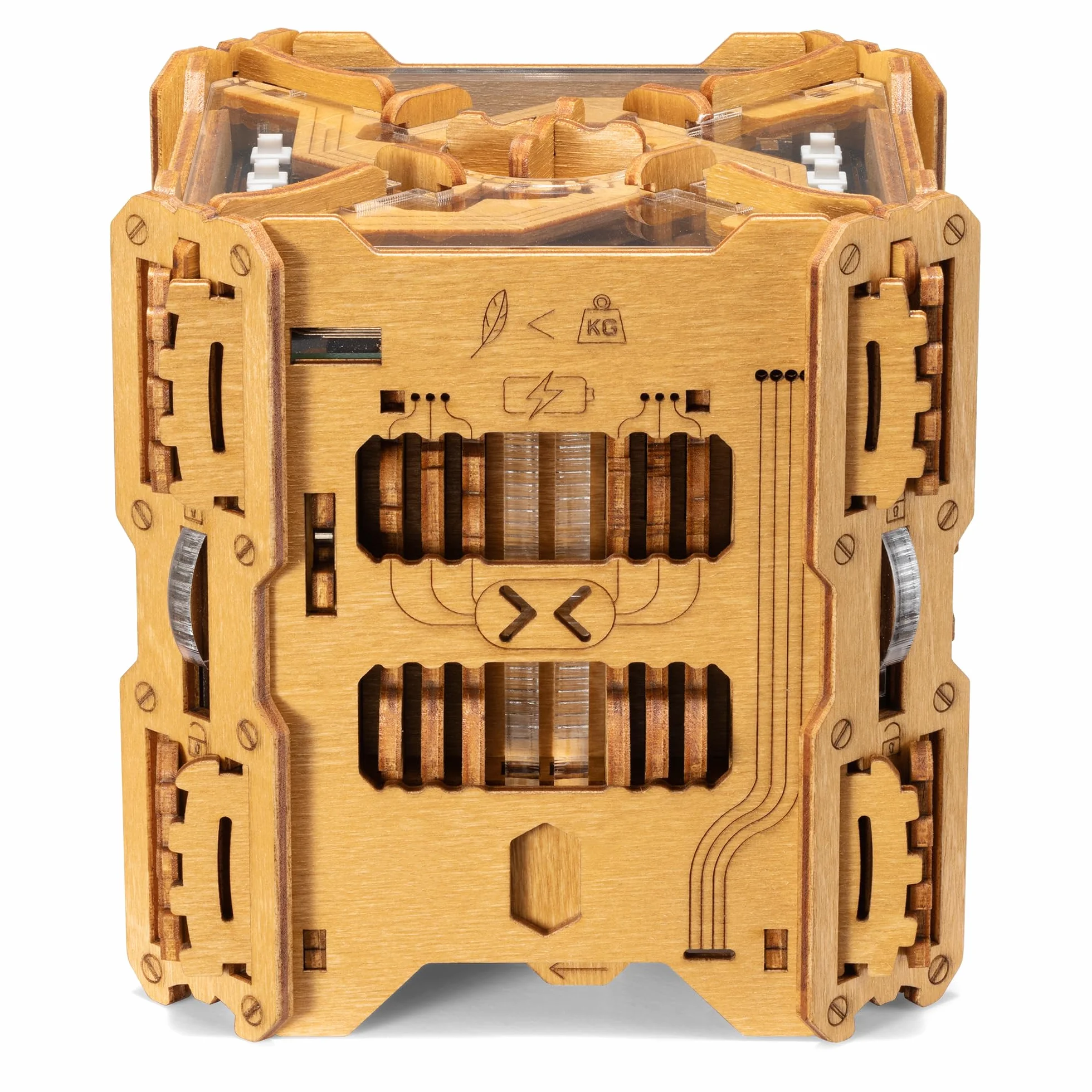PUZZLE POTATO Tesla Puzzle Box - Escape Room gra z elektronicznymi zagadkami - pudełko na puzzle - gra logiczna dla dorosłych - pudełko na prezent