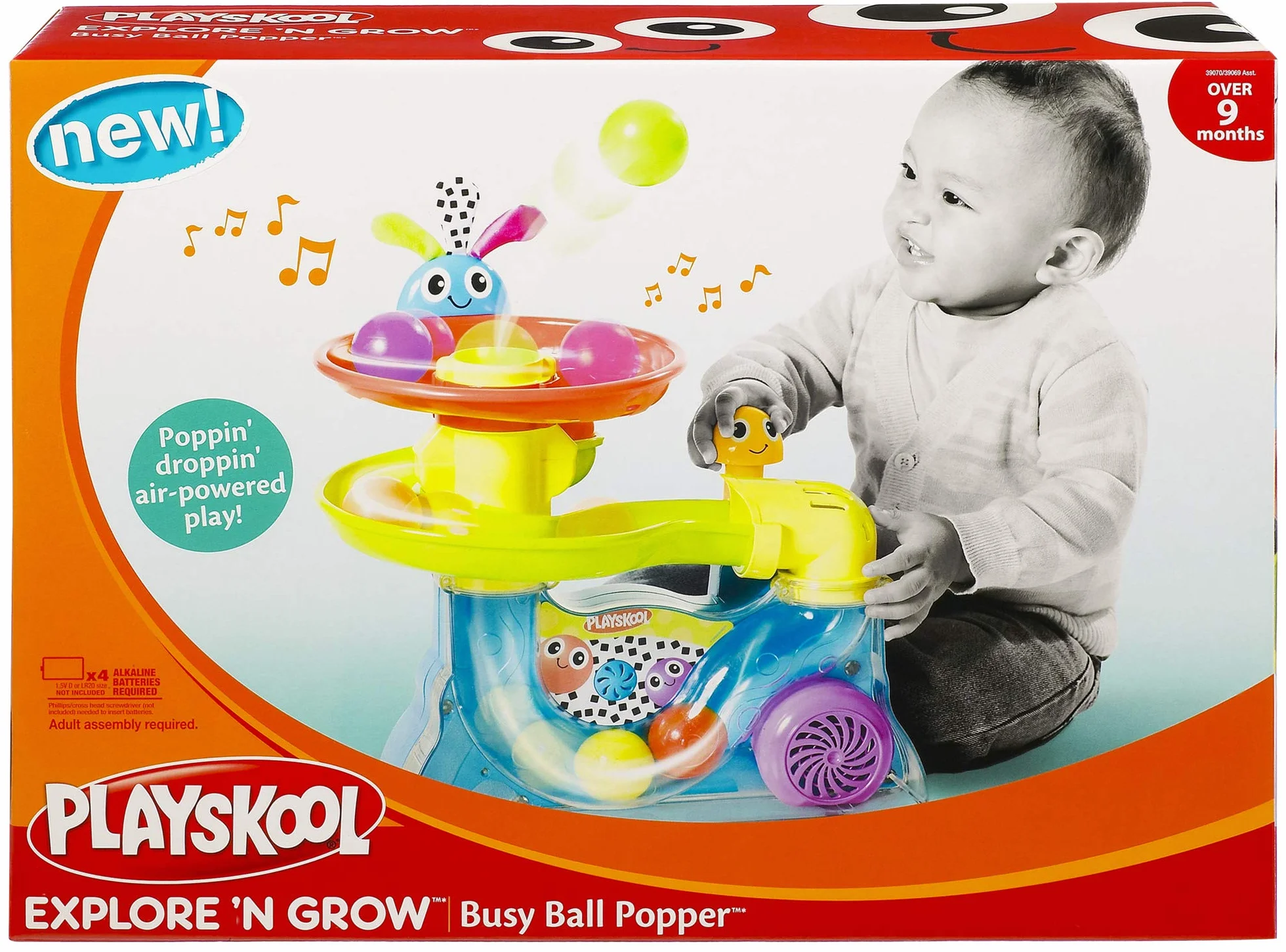 Playskool Explore 'N' Grow Busy Ball Popper Zabawka Grawitacyjna, Wielokolorowa, Od 9 Miesięcy, 39070F03