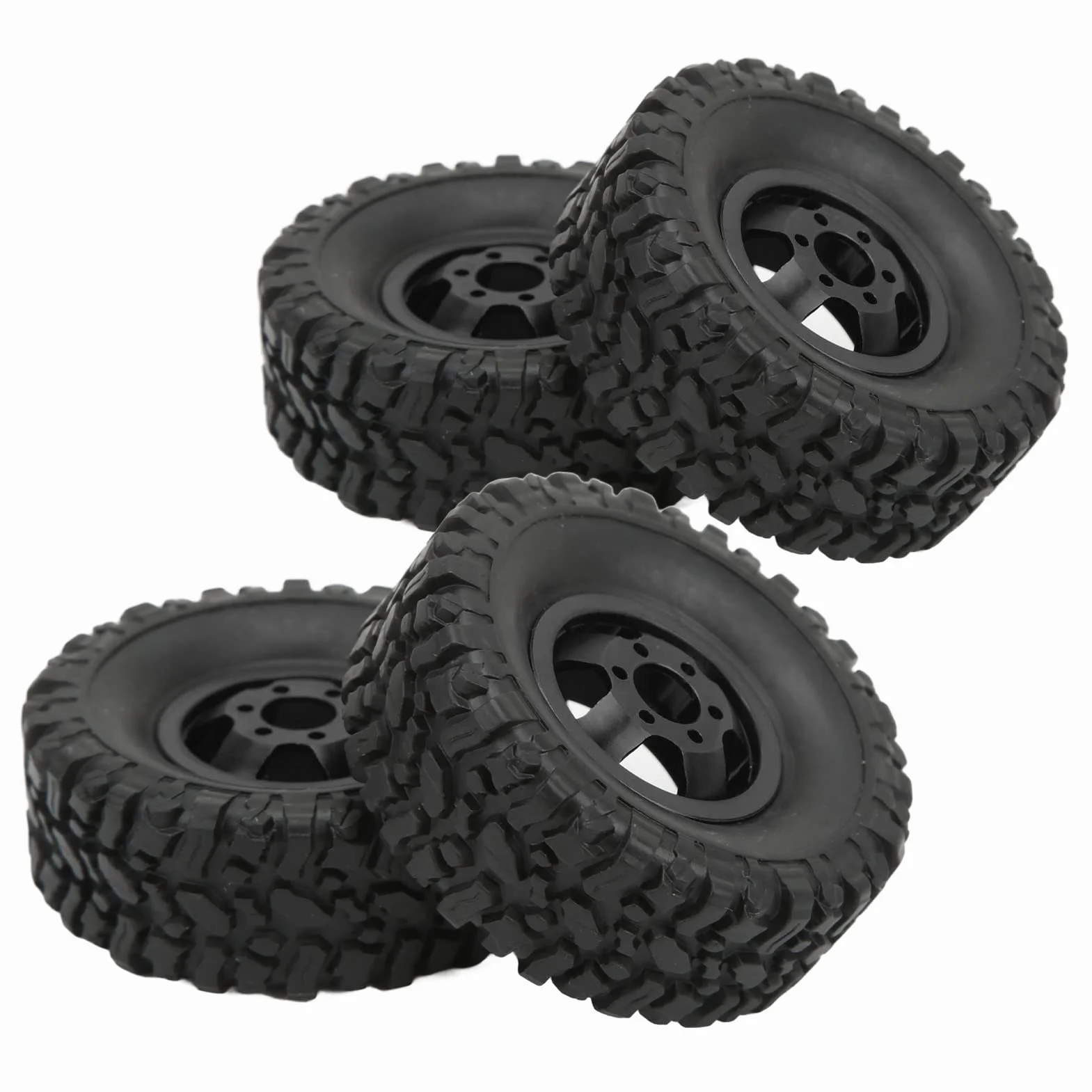 Gumowa opona ze stopu aluminium piasta koła do WPL C14 C24 B14 B24 B16 B36 1/16 RC Car Upgrade część czarna