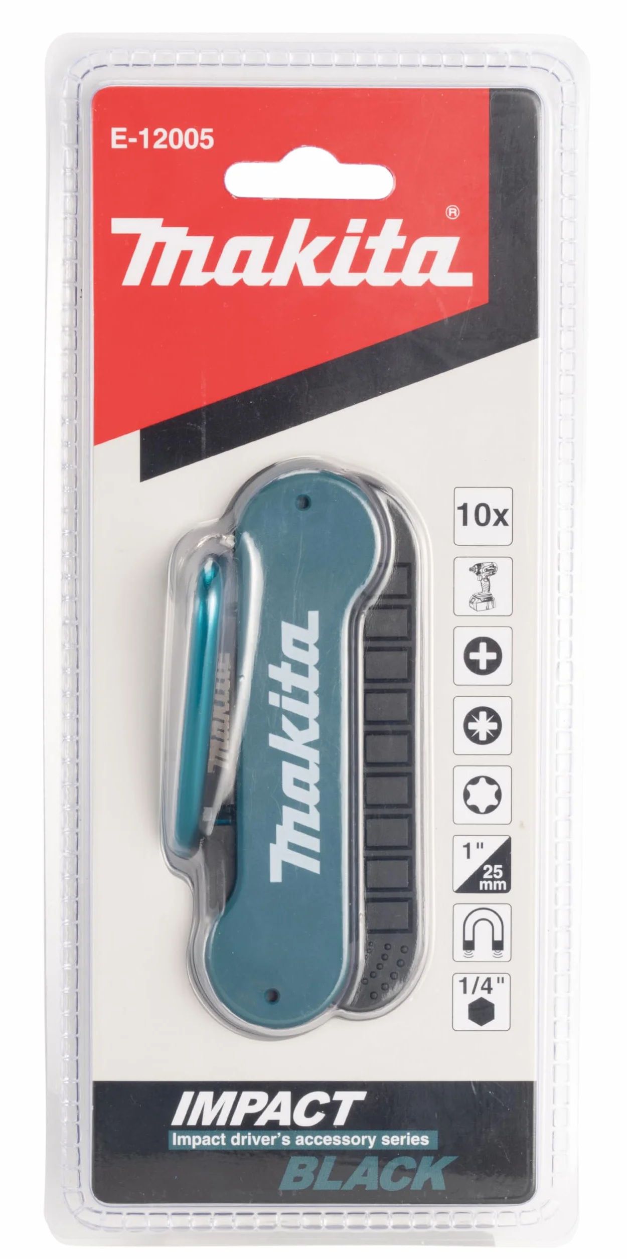 Makita E-12005 10-częściowy zestaw bitów udarowych 25 mm