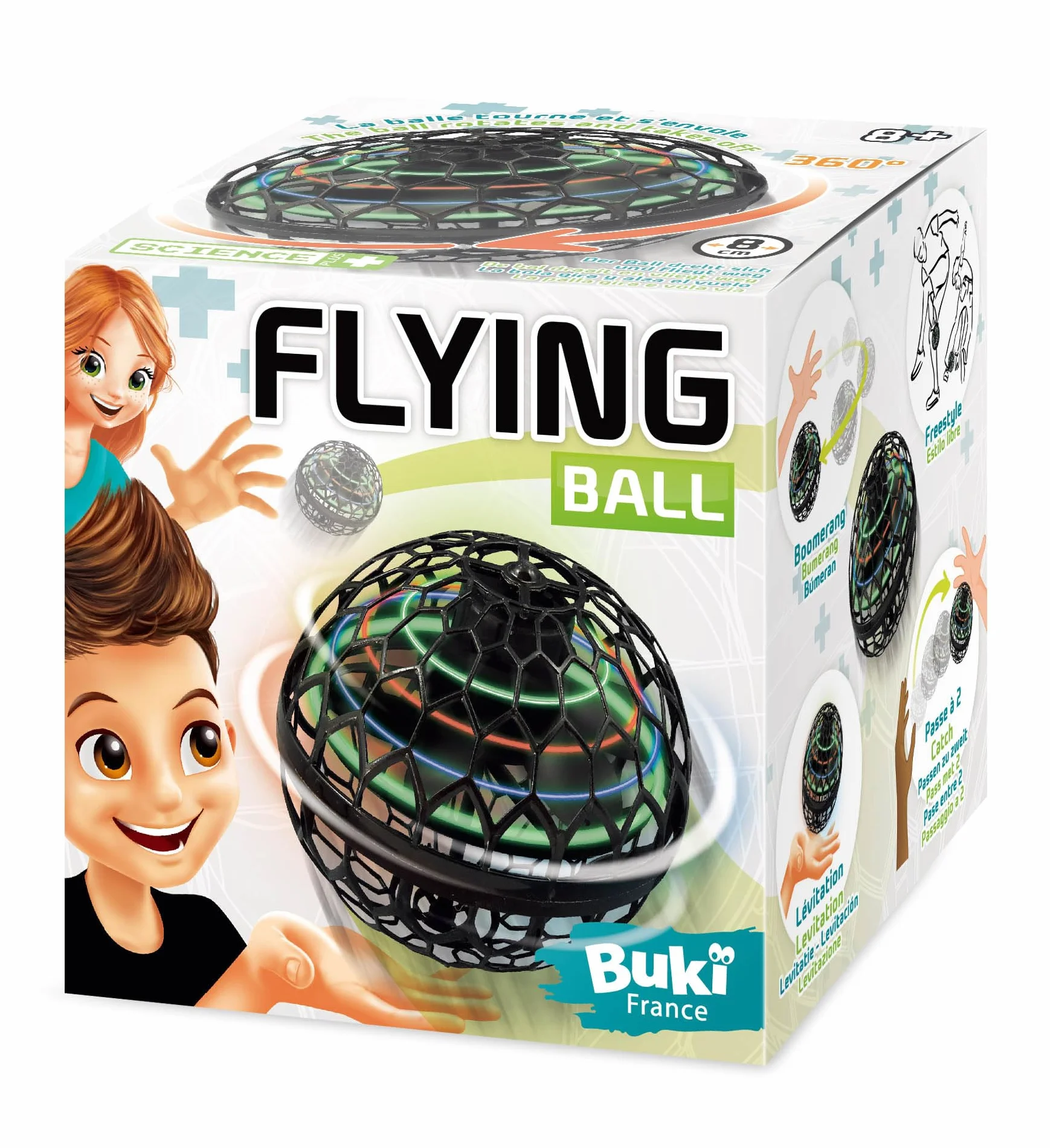 Buki France SP006 Flying Ball Świecąca Latająca Piłka do Gry