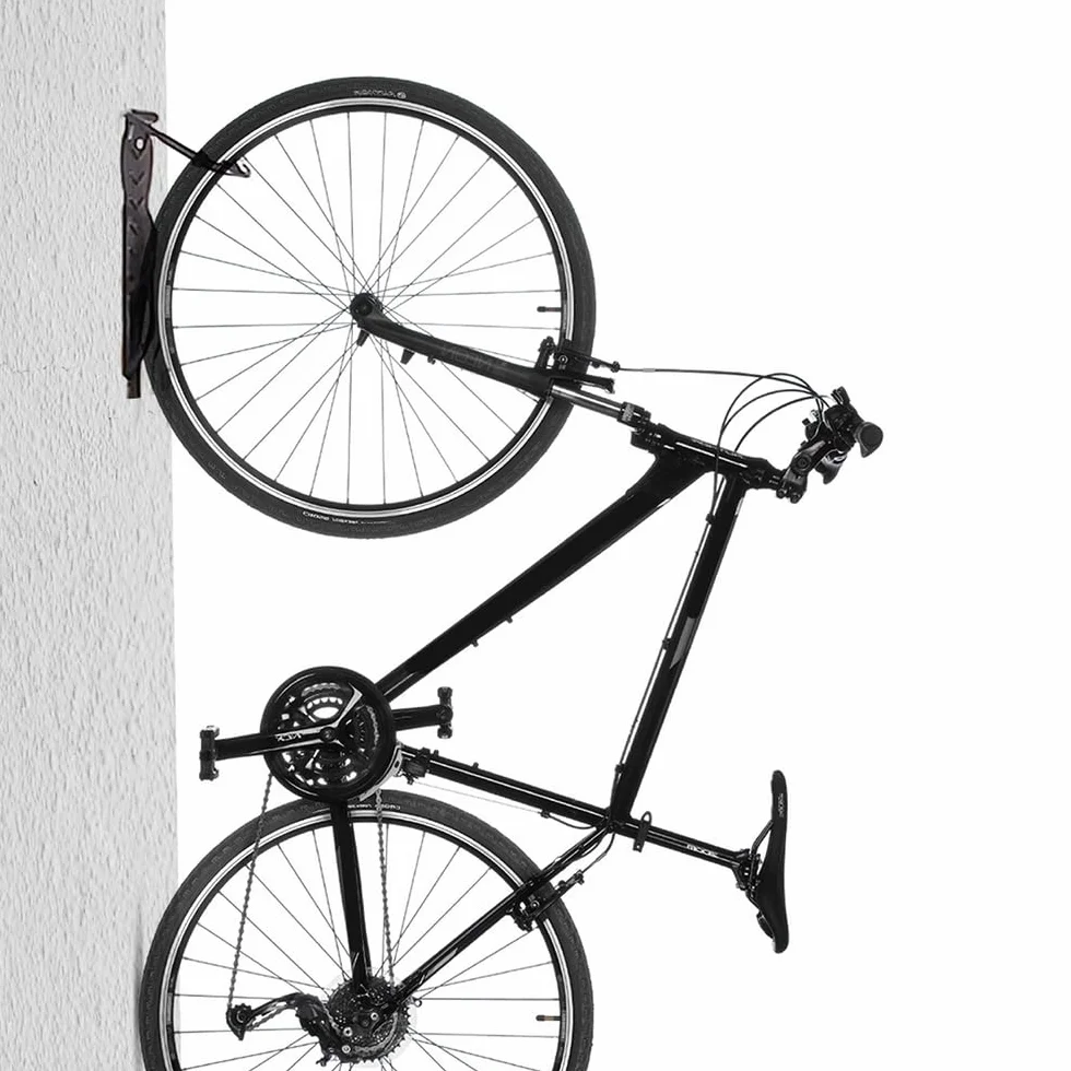 Maclean Stojak rowerowy uchwyt ścienny pionowy stalowy hak do przechowywania 61-74 cm (4)