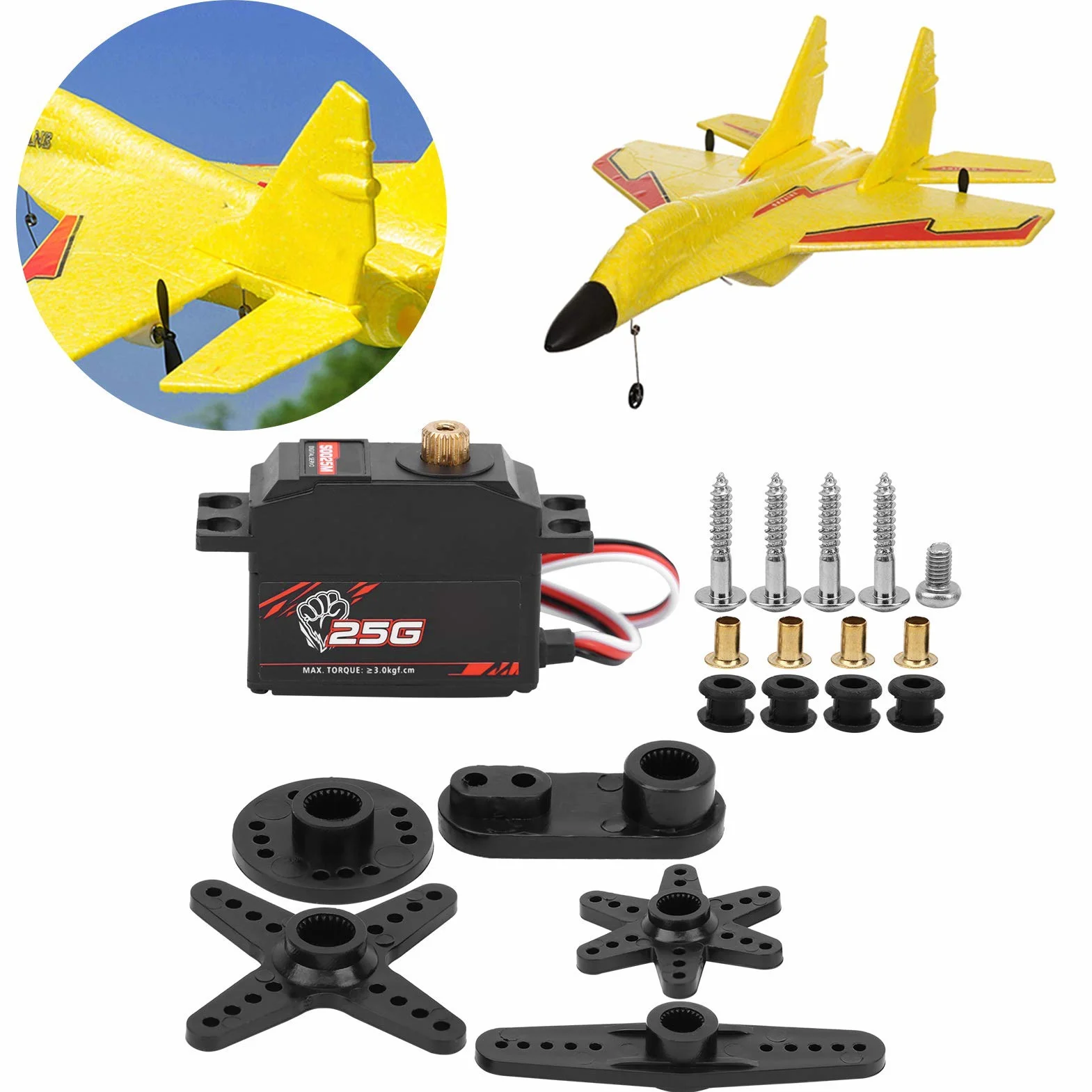 VGEBY Servo Digital S0025M 25g metalowy zębatka cyfrowa do modeli RC 1/12