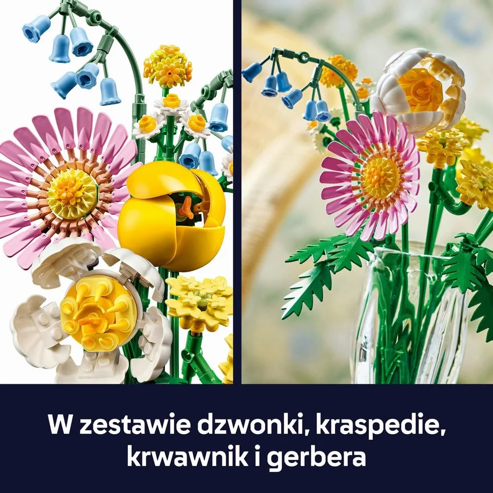 LEGO Mały słoneczny bukiet 10347 zestaw konstrukcyjny dla 9-latka sztuczne kwiaty dekoracja