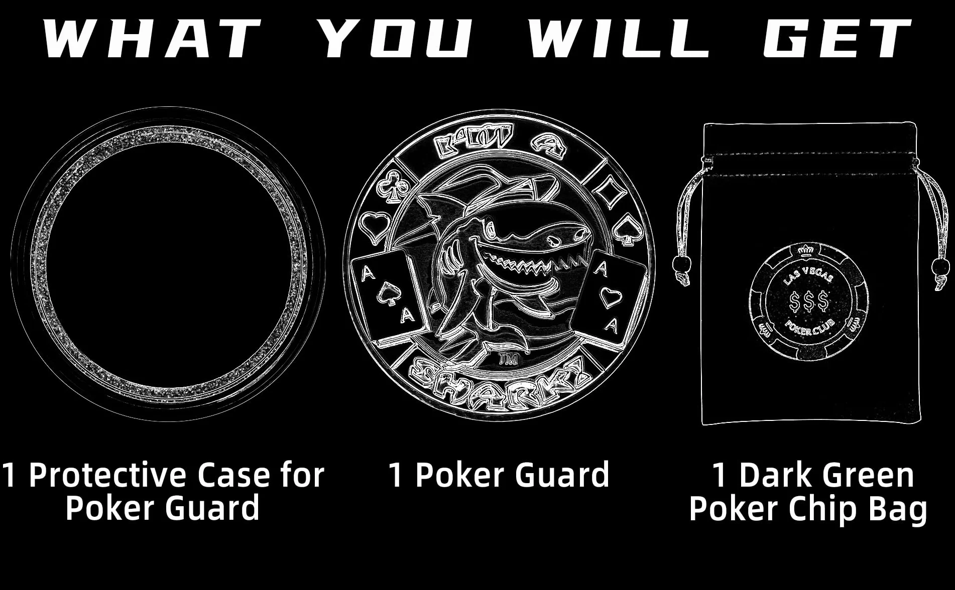 LuluCircle Poker Guard, Gewichte für Poker, Poker Geschenke für Männer, Poker Kartenschutz, Poker Zubehör, Münzen Sammlerstücke, Poker Chips Münze mit Kunststoffhülle (Post Flop God)