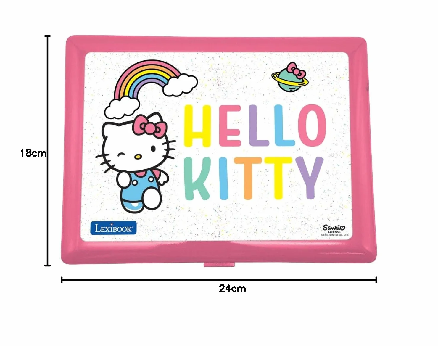 LEXIBOOK Hello Kitty dwujęzyczne przenośne urządzenie edukacyjne angielski/hiszpański 164 zajęcia JC598HKi2