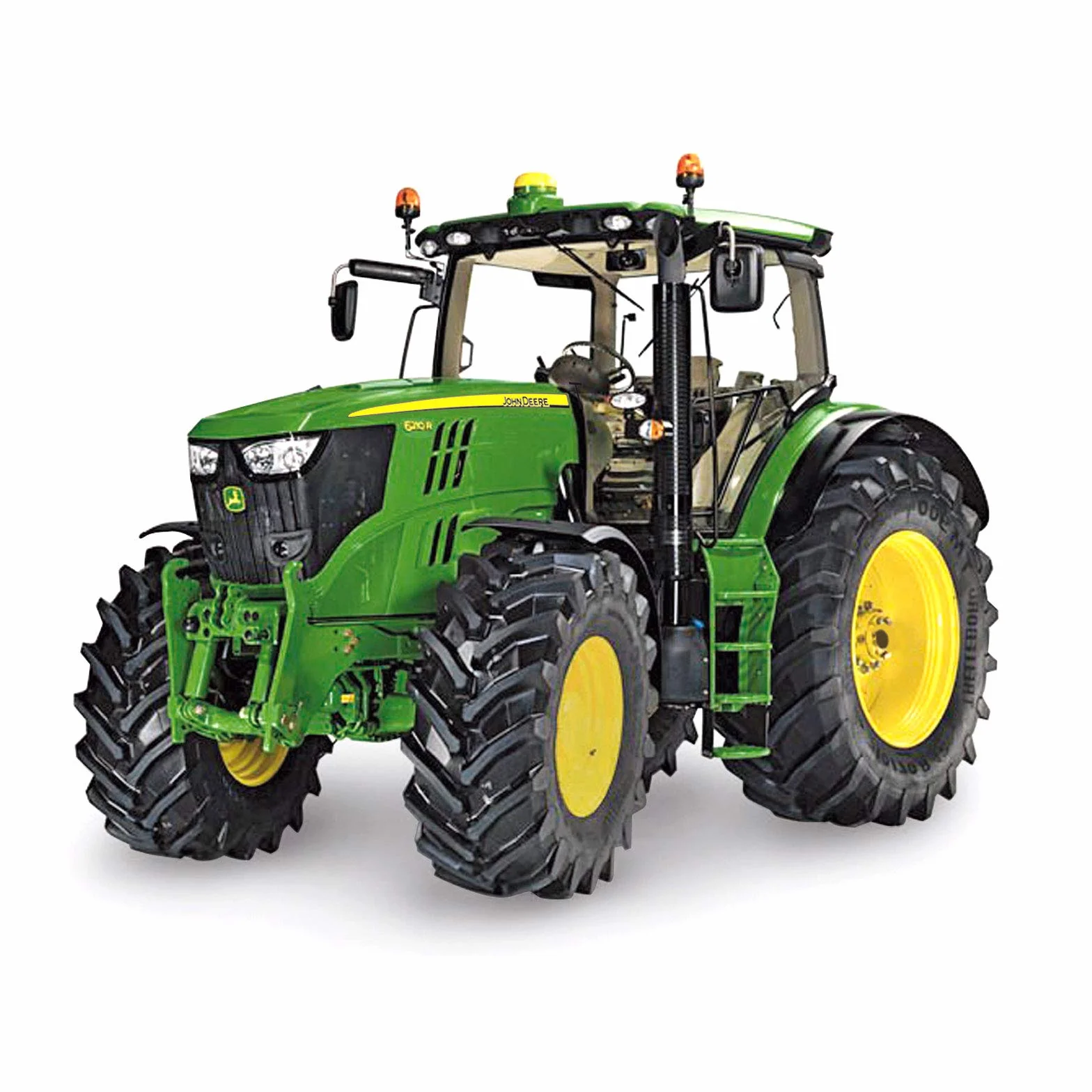 Siku 3282, John Deere 6210R Traktor, 1:32, Metal,Tworzywo sztuczne, Zielony, Z przeszkloną i zdejmowaną kabiną