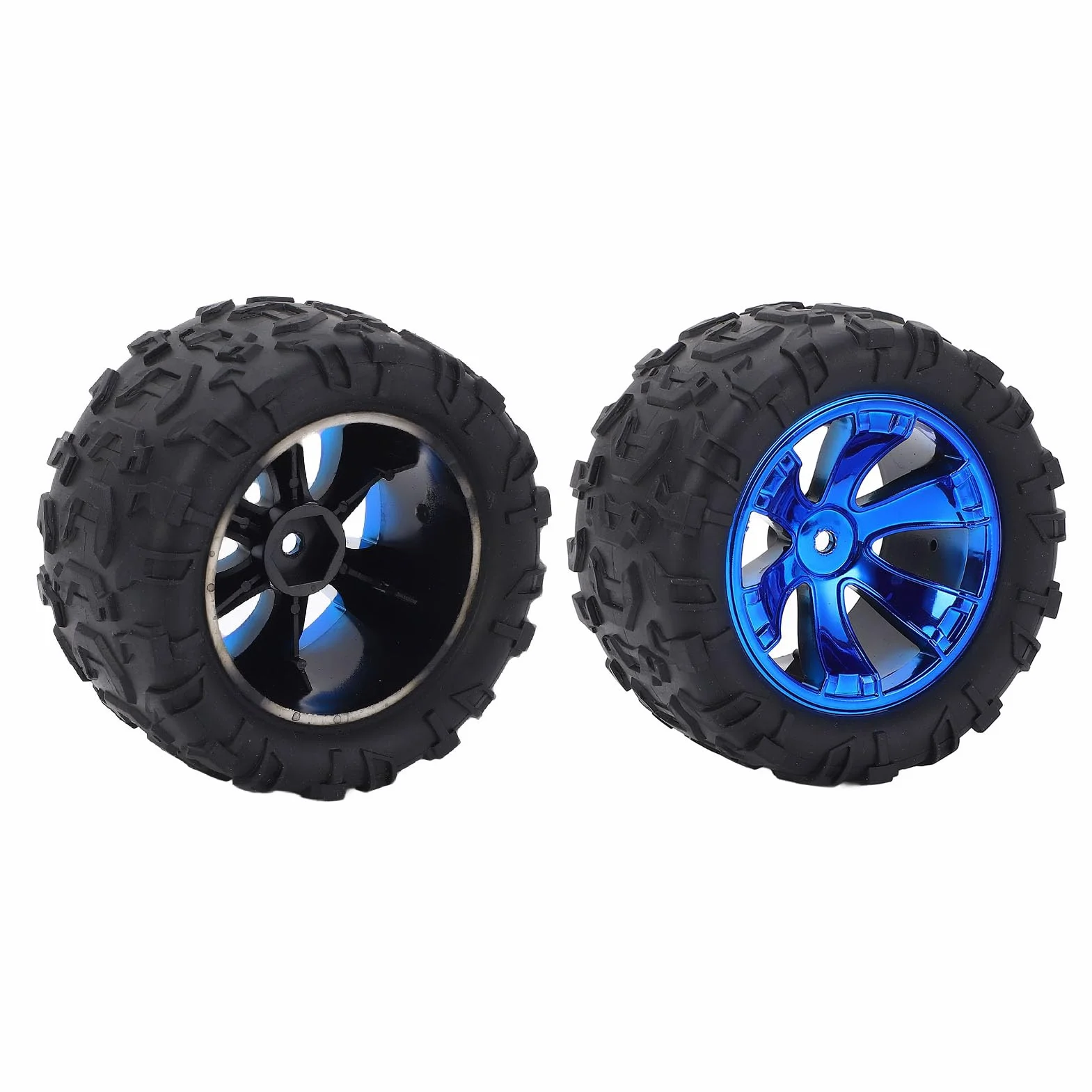 2PCS RC Koło Opony, Gumowe Opony Oponowe Plastikowe Piasty kół Odporne na Zamiennik Opony dla 1:12 RC Car 144018 3000
