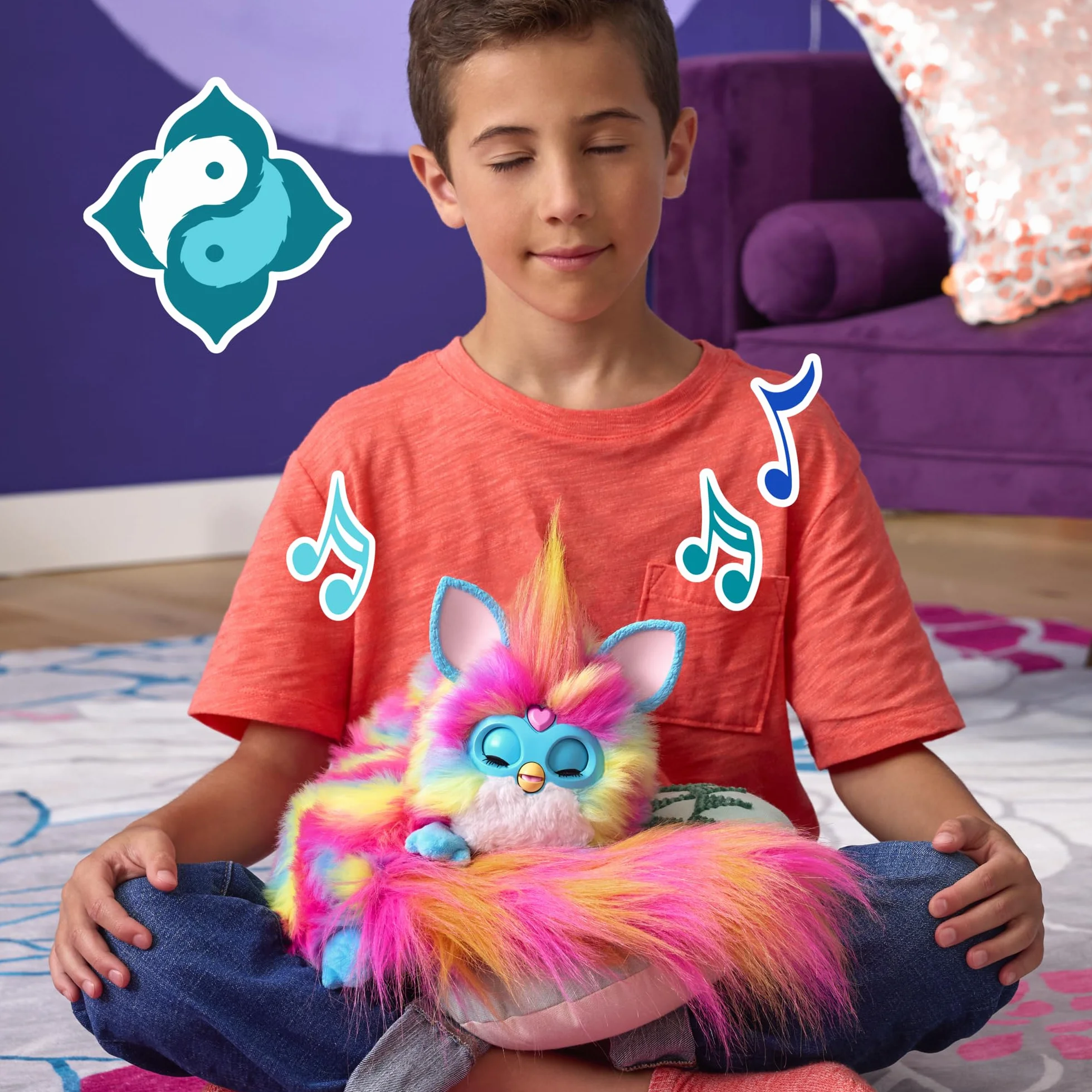 Furby interaktywny pluszak 5 trybów 1000+ kombinacji mówi po francusku i furbish od 6 lat wersja francuska