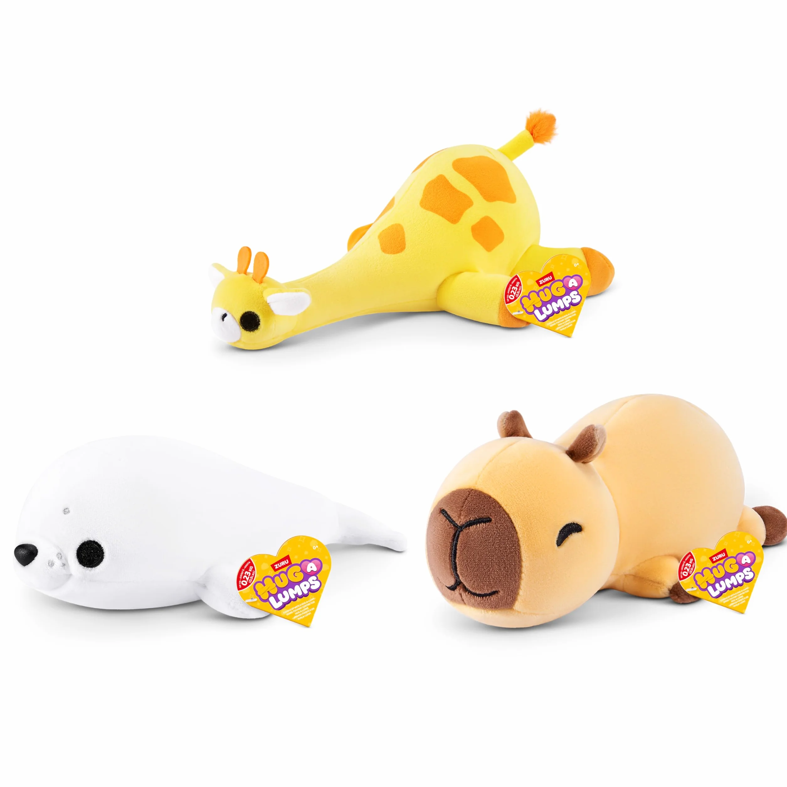 Hug-A-Lumps 3-pak Baby od ZURU, przytulny, mięciutki plusz, losowy asortyment