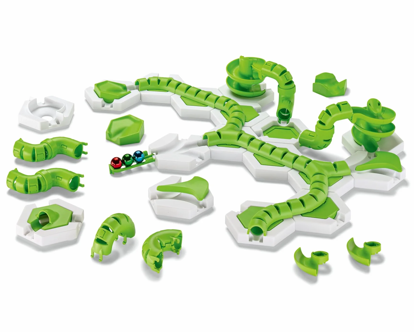 Ravensburger - GraviTrax - Twirl 32-częściowy zestaw przedłużający - Circuit de Balls - Kreatywny zestaw do budowania - tor z kulkami - Od 8 lat - Wersja francuska - 22435
