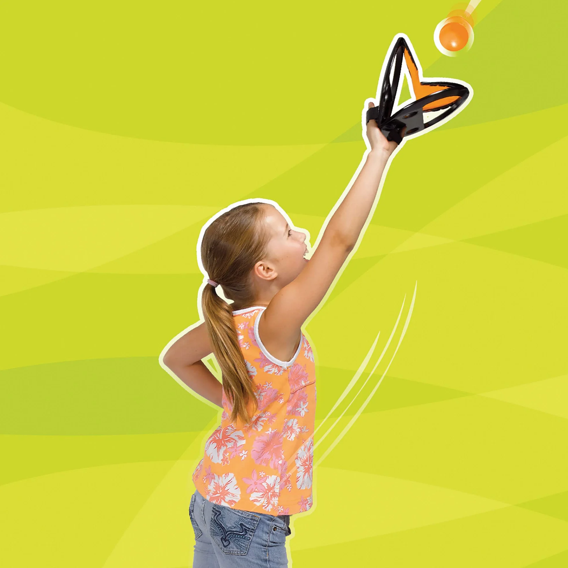 Simba 107202420 Squap Gra zręcznościowa; zestaw do wyrzucania i łapania piłek; zabawka sportowa dla dzieci; młodzieży; dorosłych; unisex dla dziewczynek; dla chłopców; przeznaczona dla dzieci od 6 lat
