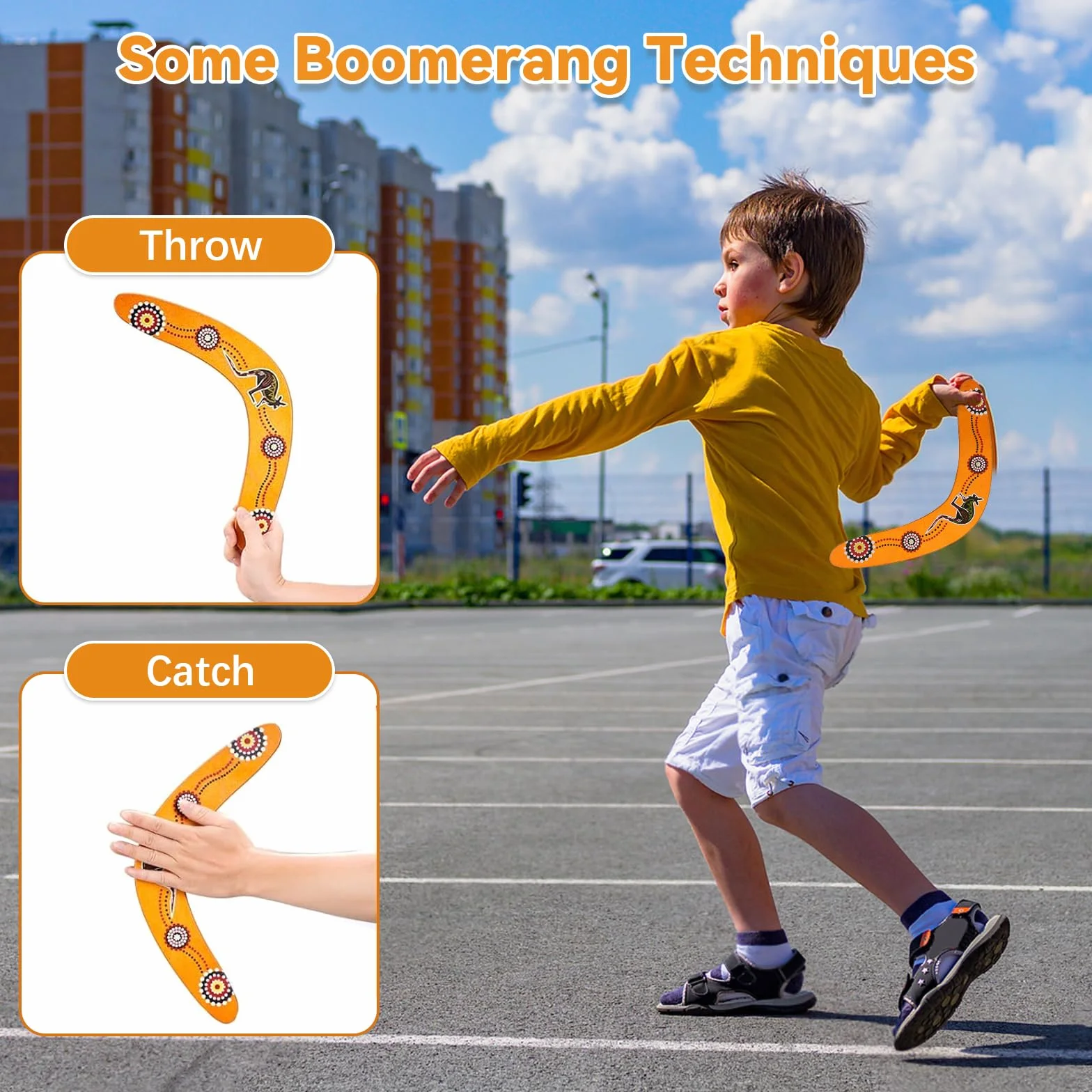 2 sztuk Boomerang dla dzieci, Drewniany Bumerang Drewniany Bumerang w kształcie litery V do rzucania gry dla dzieci dorosłych na świeżym powietrzu sport zabawki gry