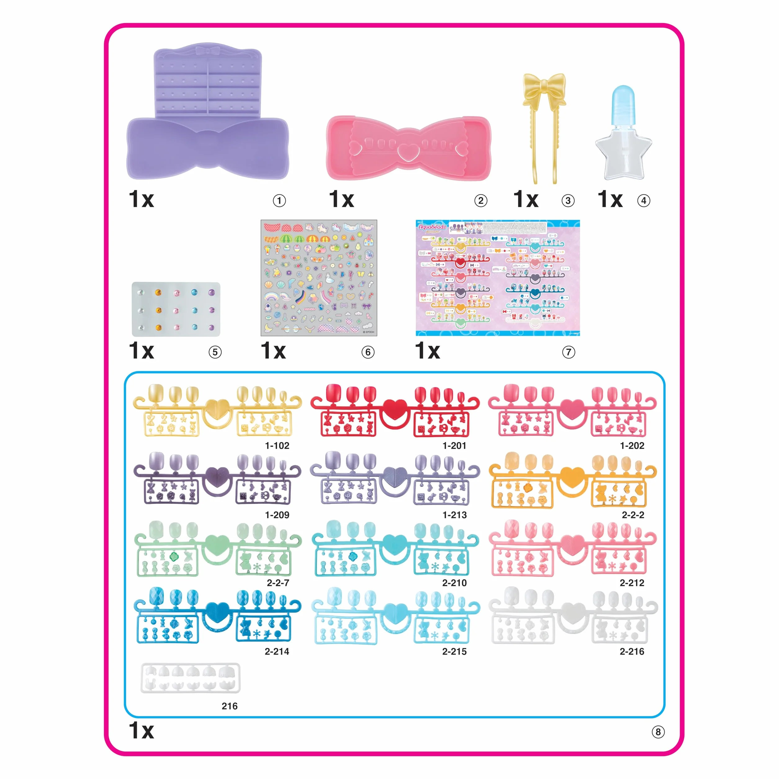 Aquabeads Nail Studio- 35027 Aquabeads Studio paznokci, zestaw startowy