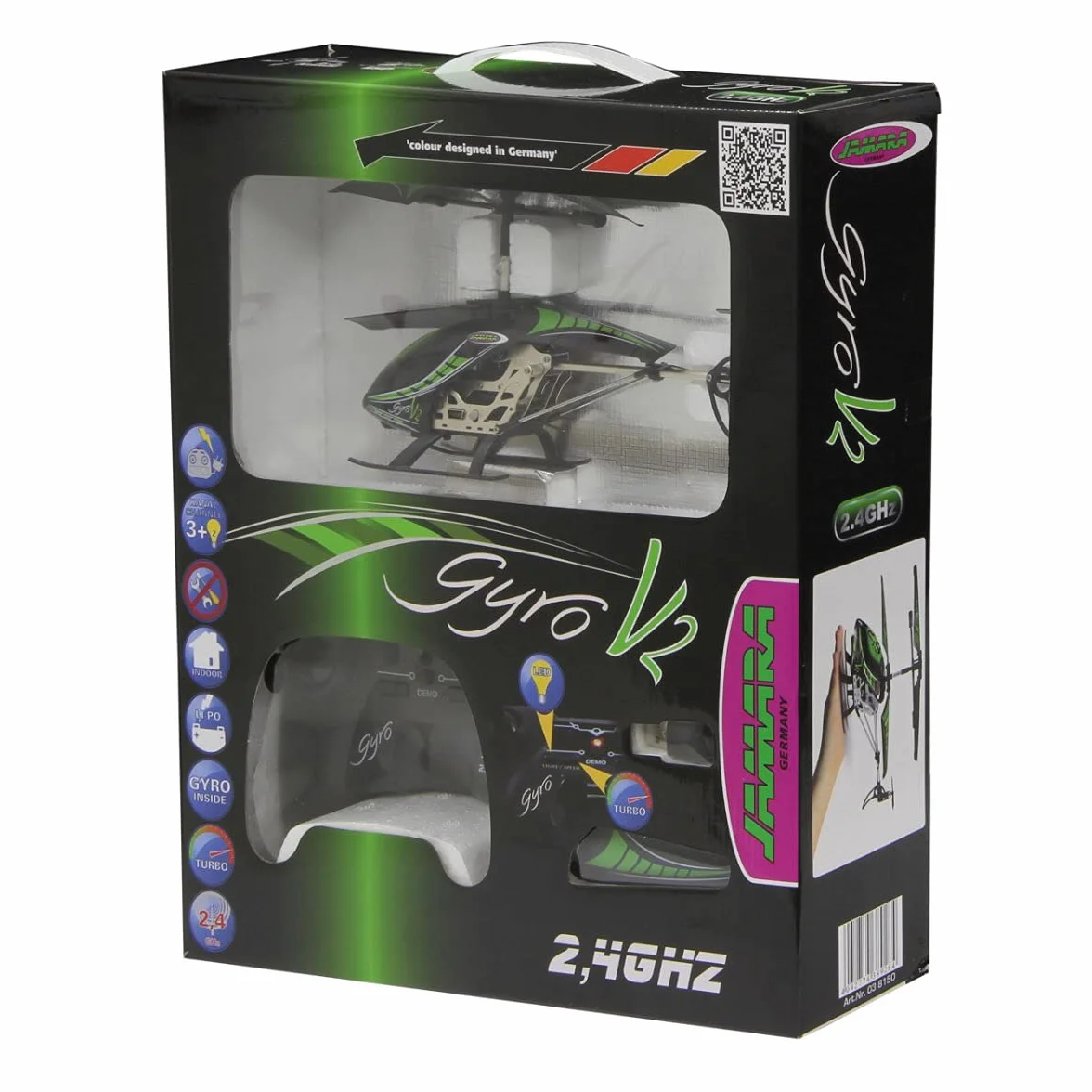 Jamara Jamara038150 2,4 GHz Gyro V2 helikopter