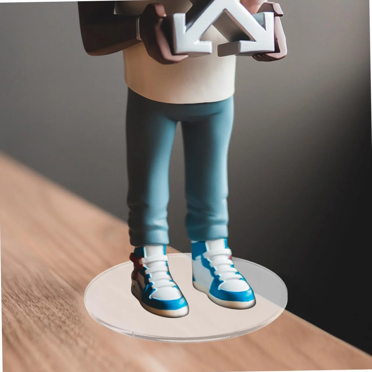 Vaguelly 40kawałki Sztuk Przezroczystych Okrągłych Podstaw Akrylowych Do Miniaturowych Figurek Do Modelarstwa i Rzemiosła