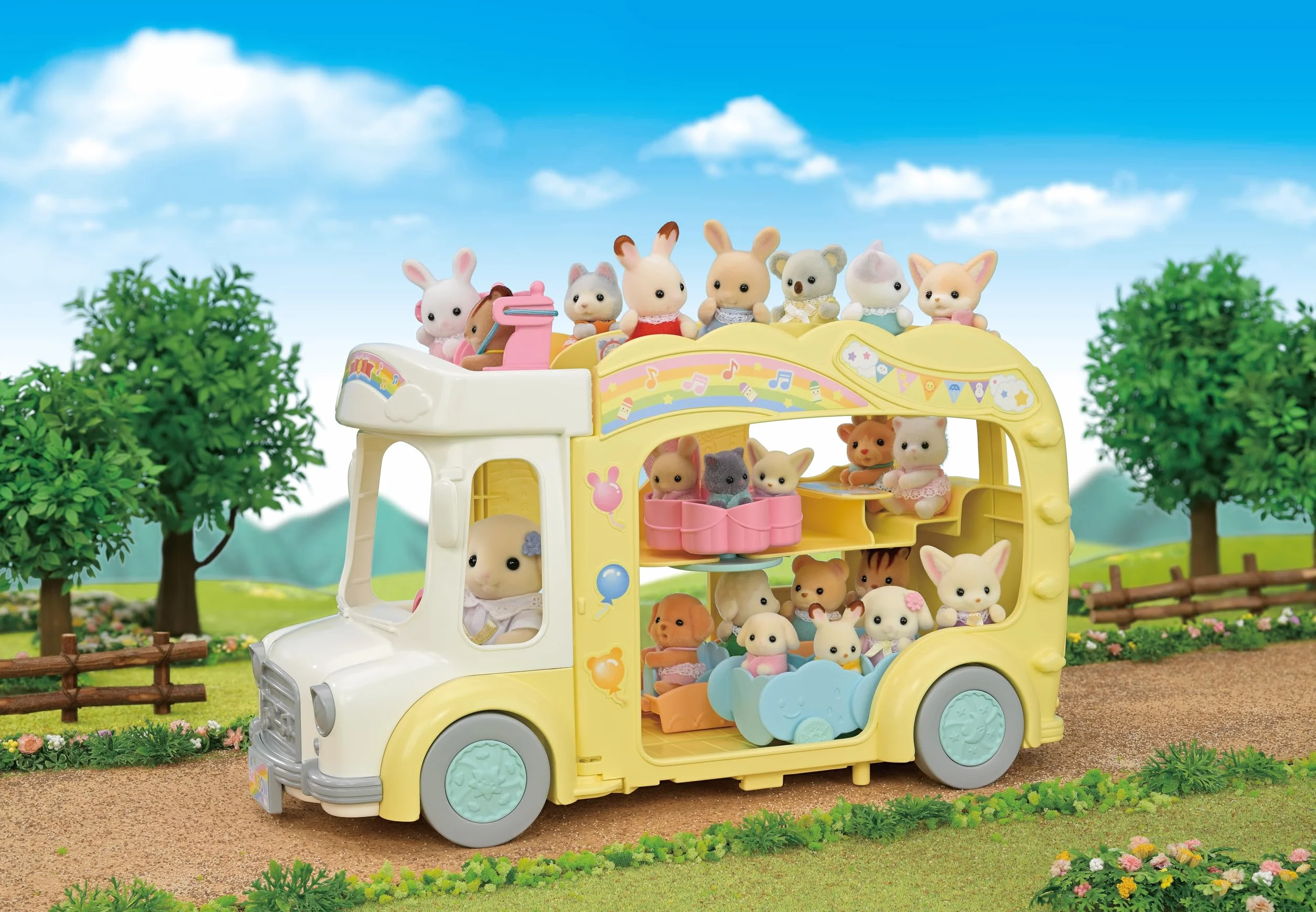 Sylvanian Families - 5744 Kolorowy Autobus - Zestaw do zabawy