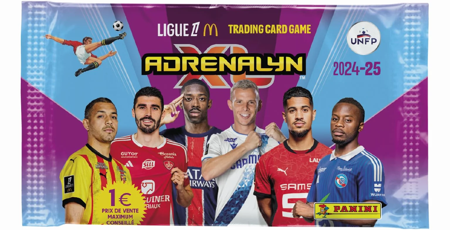 Panini ADRENALYN Ligue 1 McDonald's 2024-2025 karty handlowe blister 8 kieszeni, 004843KBF8