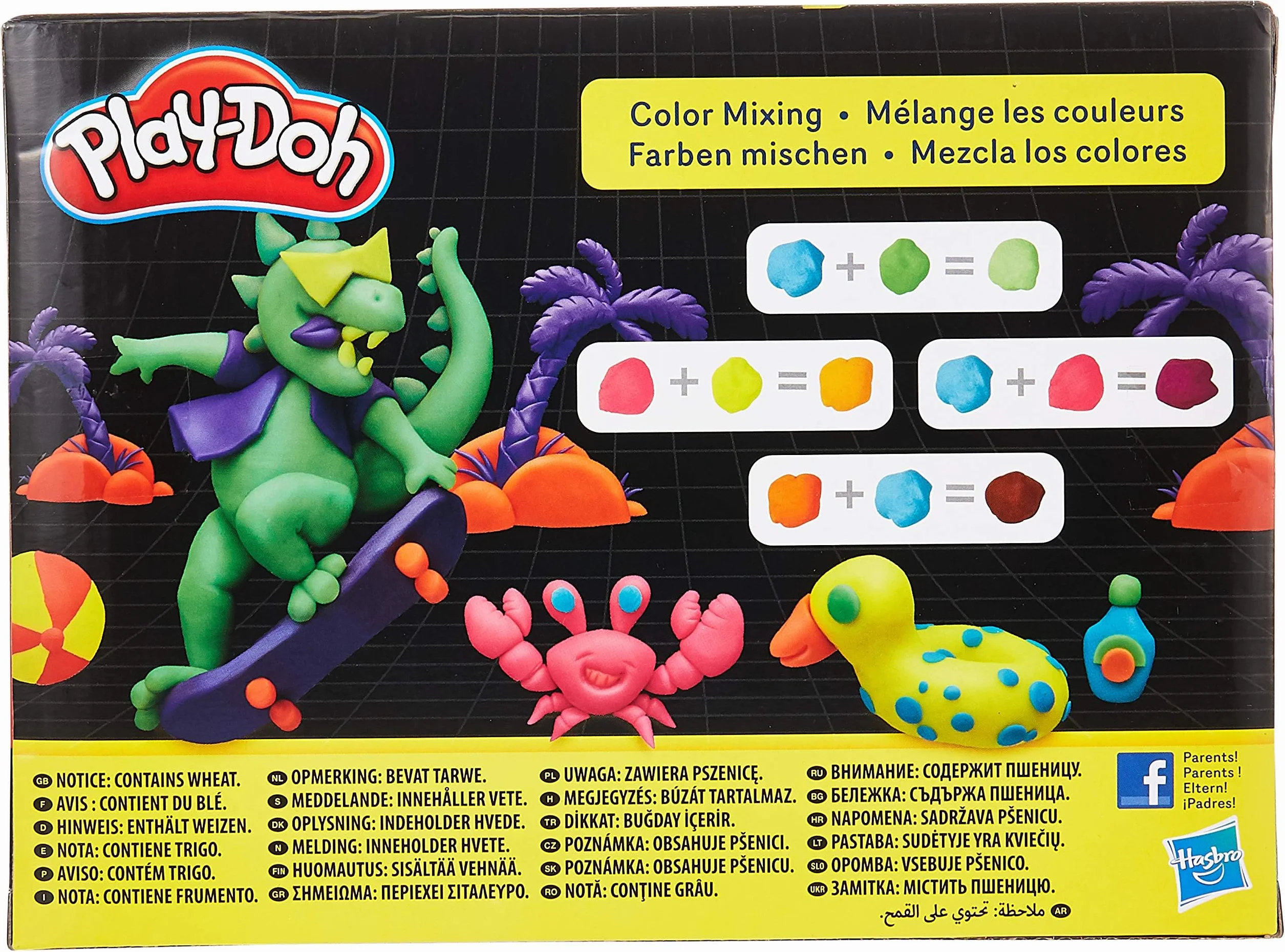 Play-Doh 8-pakowy neonowy nietoksyczny związek modelujący z 8 kolorami, E5063ES1