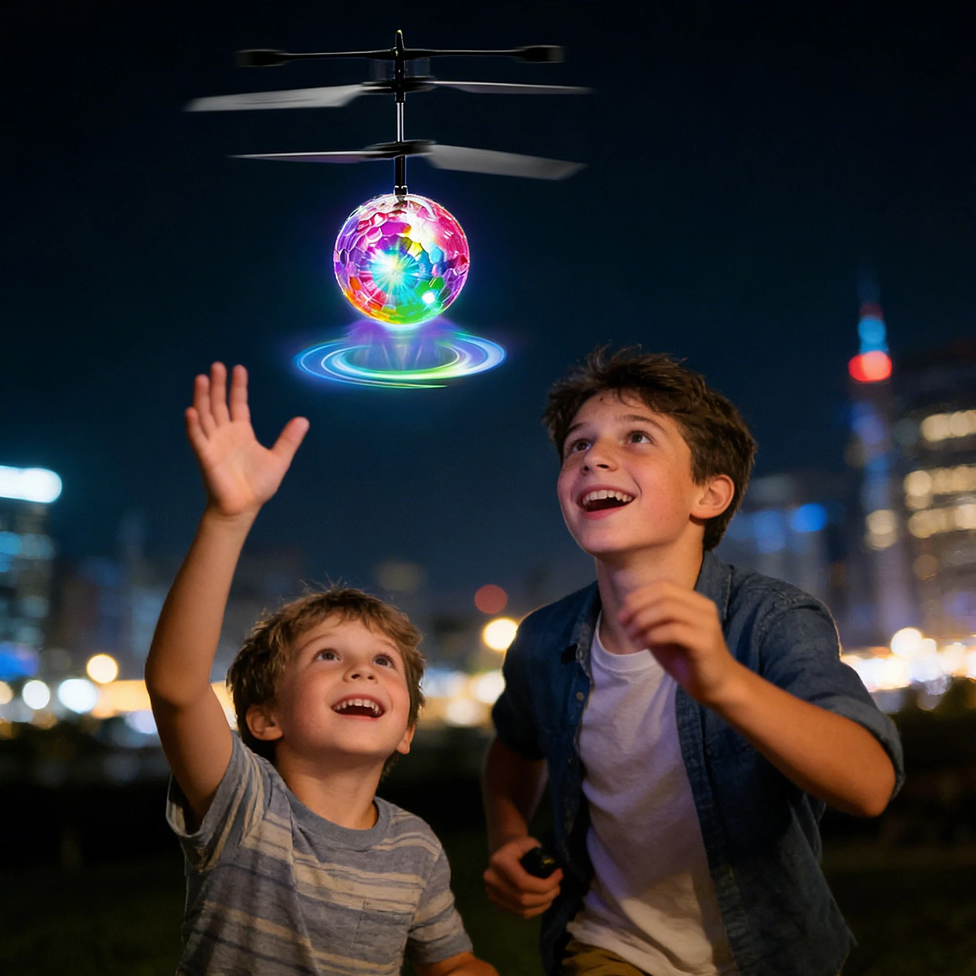 2 szt latające piłki, RC helikoptery z jasnymi diodami LED, latająca zabawka mini Dron zabawka dla dzieci 3 4 5 6 7 8 9 10 11 12 lat Boże Narodzenie prezenty na urodziny