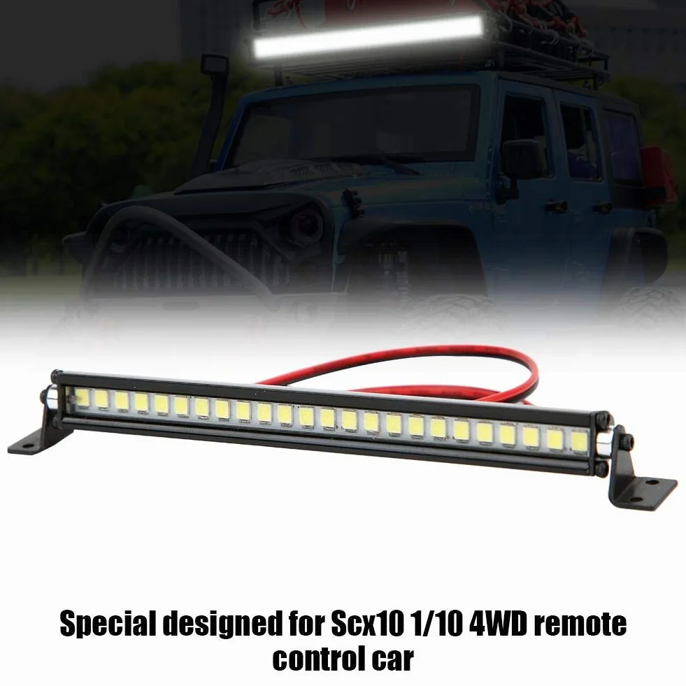 Światła dachowe RC, 24 diody LED lampa dachowa dekoracja RC akcesoria kompatybilne z Scx10 1/10 RC Car (czarny)