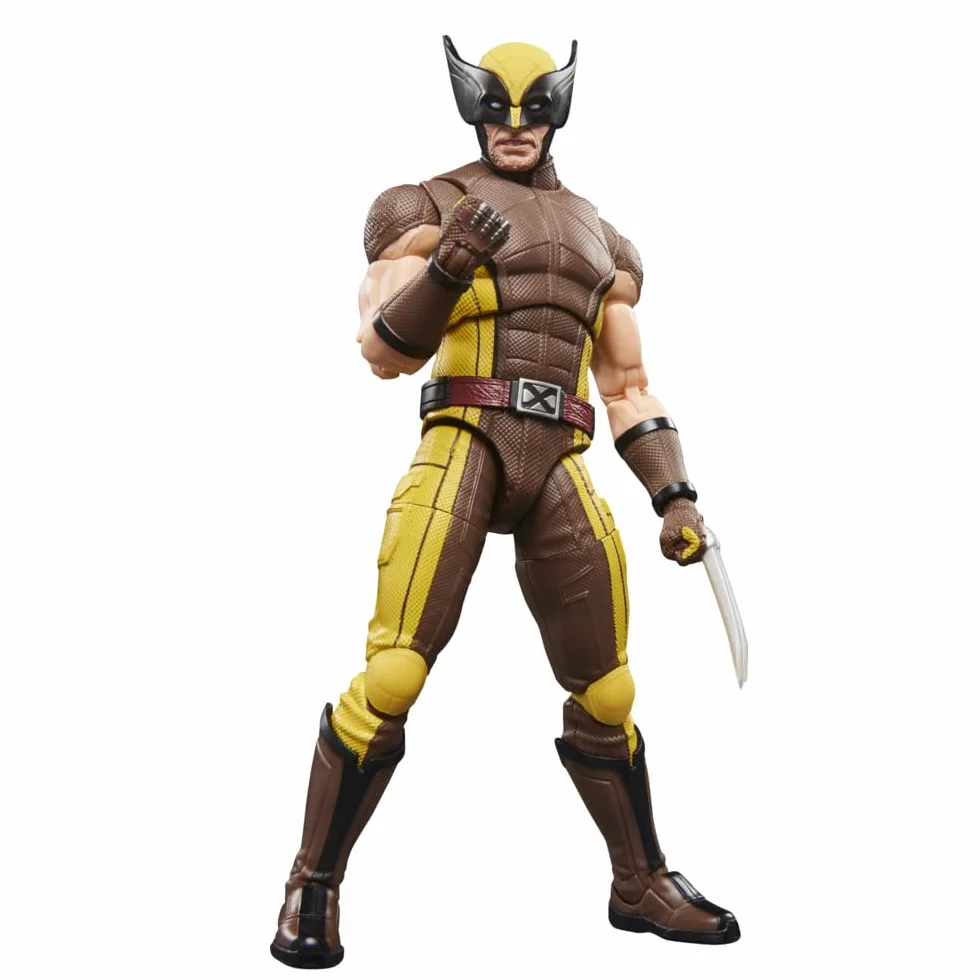 Wolverine (w brązowym kombinezonie) z serii Marvel Legends, kolekcjonerska figurka w skali 15 cm na prezent z filmu Deadpool & Wolverine wytwórni Marvela