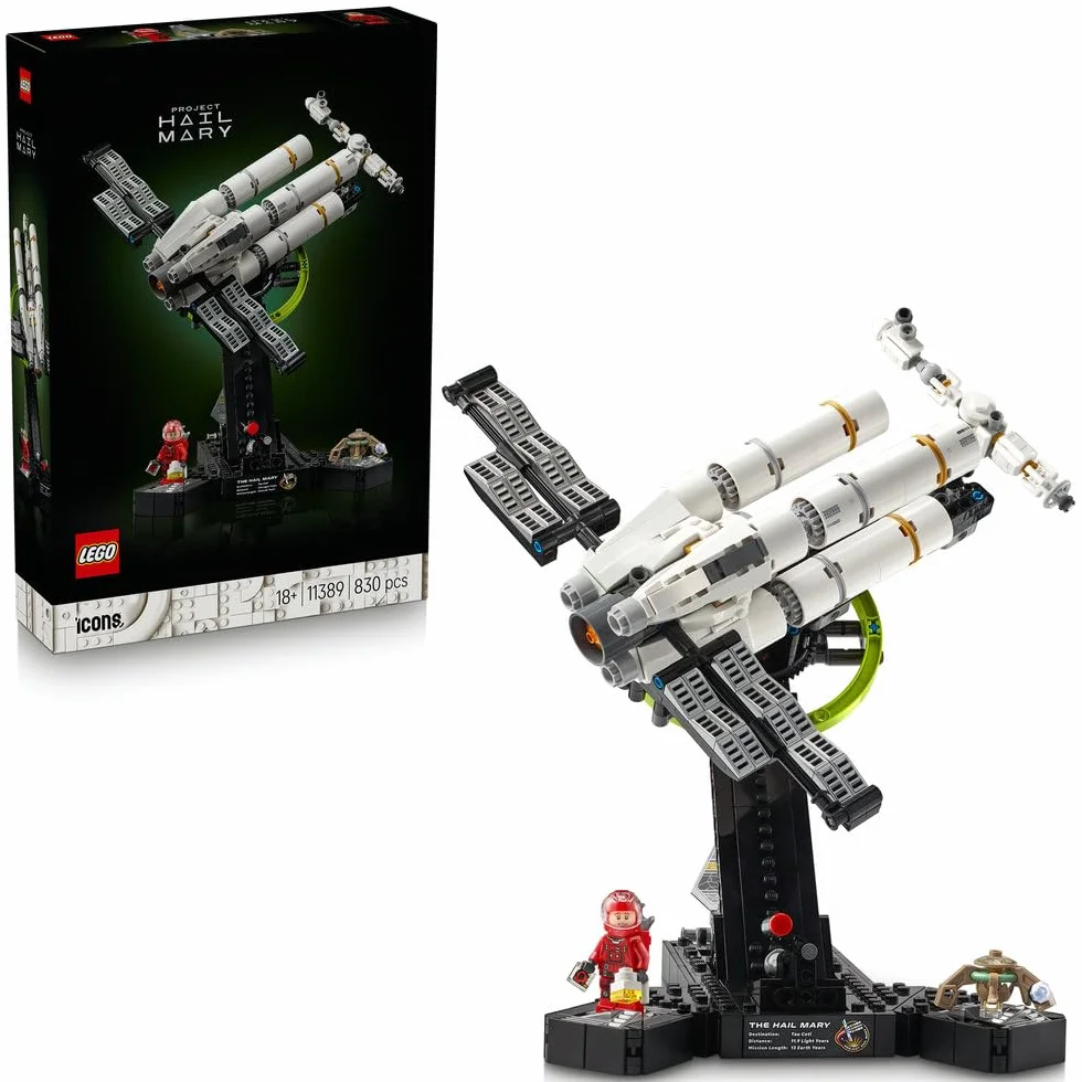 LEGO Icons Projekt Hail Mary, kolekcjonerski zestaw konstrukcyjny, model statku kosmicznego dla dorosłych, ozdoba do domu i biura, pomysł na prezent urodzinowy dla mężczyzny i kobiety 11389