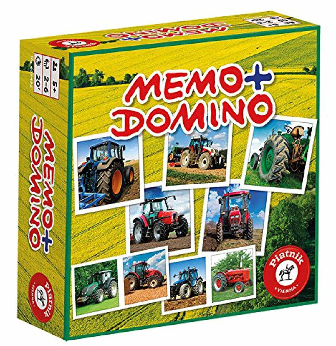 Piatnik Ciągniki pamięć gra Domino
