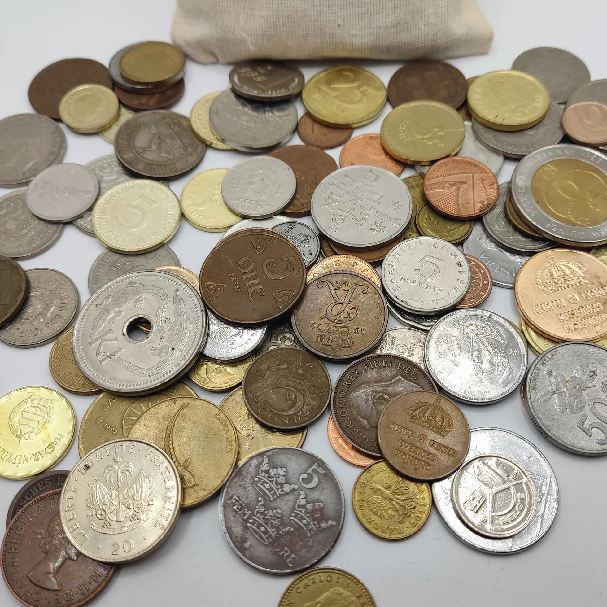 IMPACTO COLECCIONABLES | Kolekcja autentycznych monet świata (funty) – przedmioty kolekcjonerskie z 3 wieków i 5 kontynentów – przetestowane przez ekspertów
