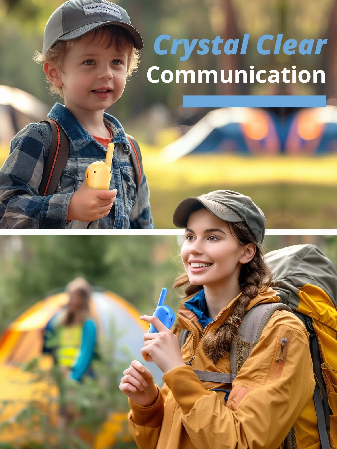 Inspireyes Walkies Talkie dla dzieci, prezenty dla 3-, 4, 5-letniej dziewczynki, 2 opakowania prezentów świątecznych dla chłopców w wieku 3, 4, 5, 6-8 lat, zabawki dla małych dzieci, do gier wewnątrz