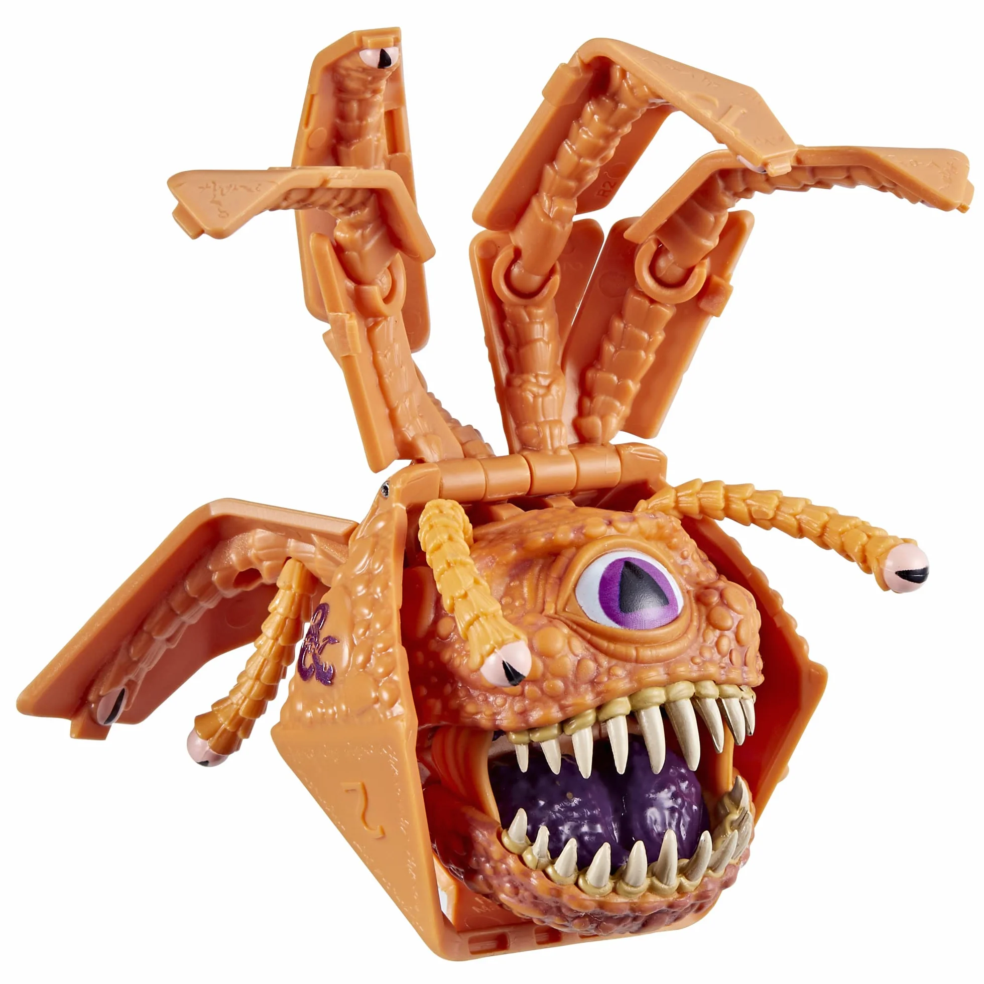 Hasbro - Dungeons & Dragons Avalon Hill, Dicelings Beholder, Monstruo D&D Coleccionable, Dado d20 Gigante Que se Convierte en Figura de acción, Dados para Juego de rol,F5213