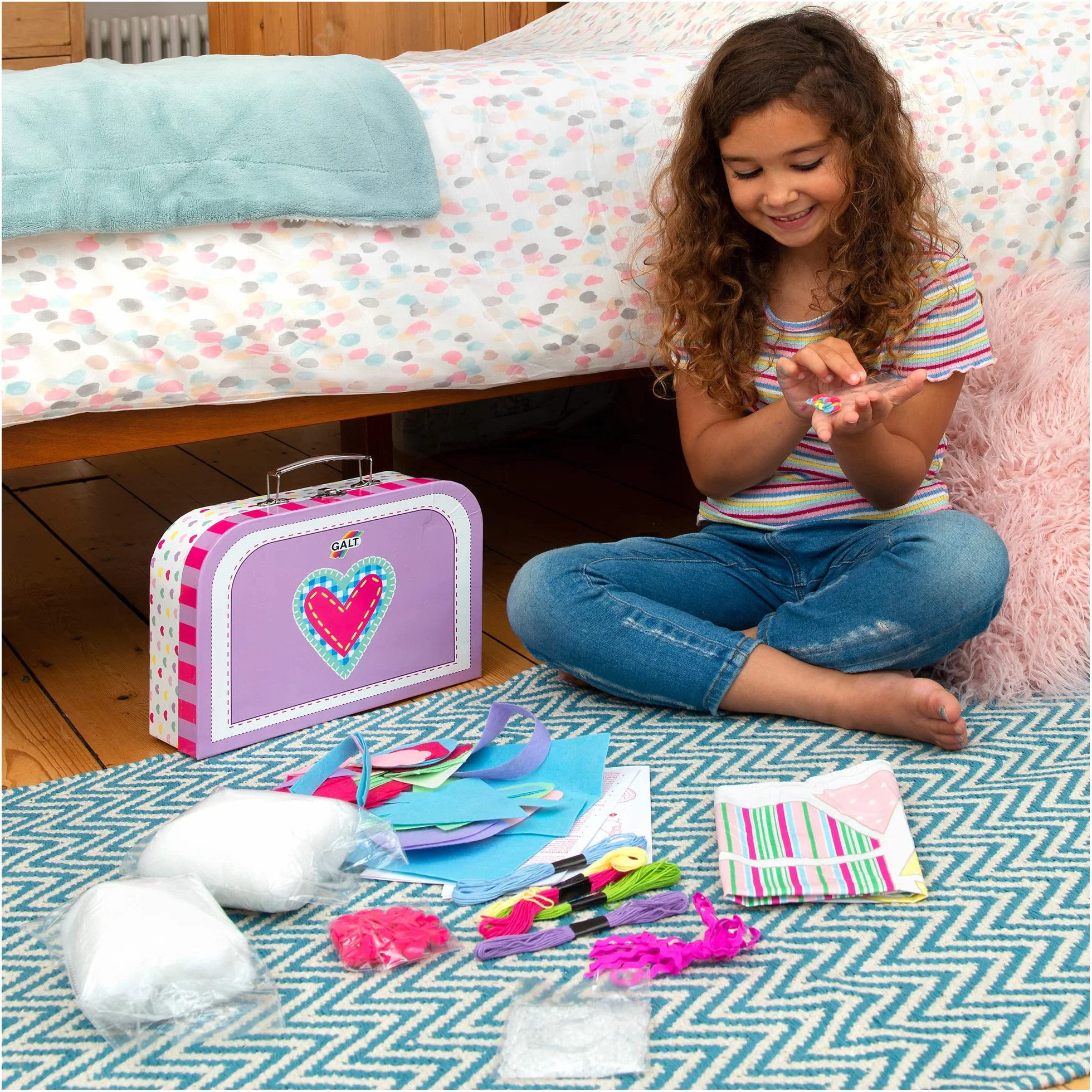 Galt Toys, Sewing Case, Kids' Craft Kits, Ages 7 Years Plus