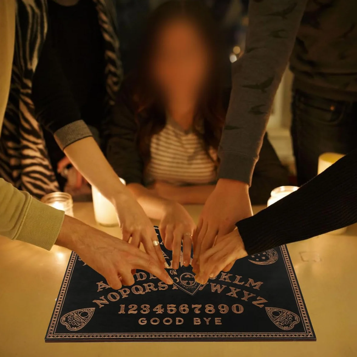 Zestaw tablic Ouija i stojaków na karty tarota Drewniana czarna tablica duchowa Tablice do wróżenia Tablice do rozmów z planszetką do artykułów czarnoksięskich