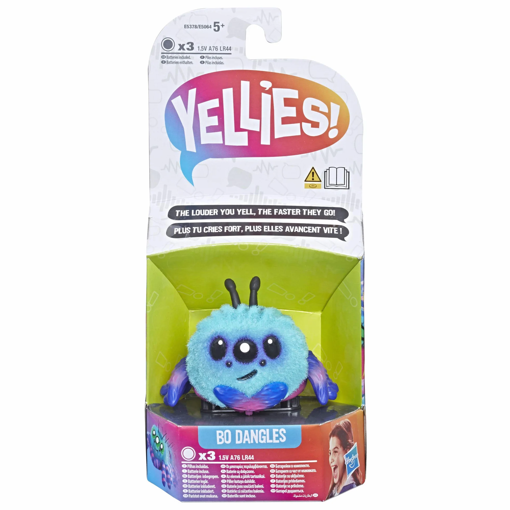 Yellies! Bo Dangles; aktywowany głosem pająk zwierzak