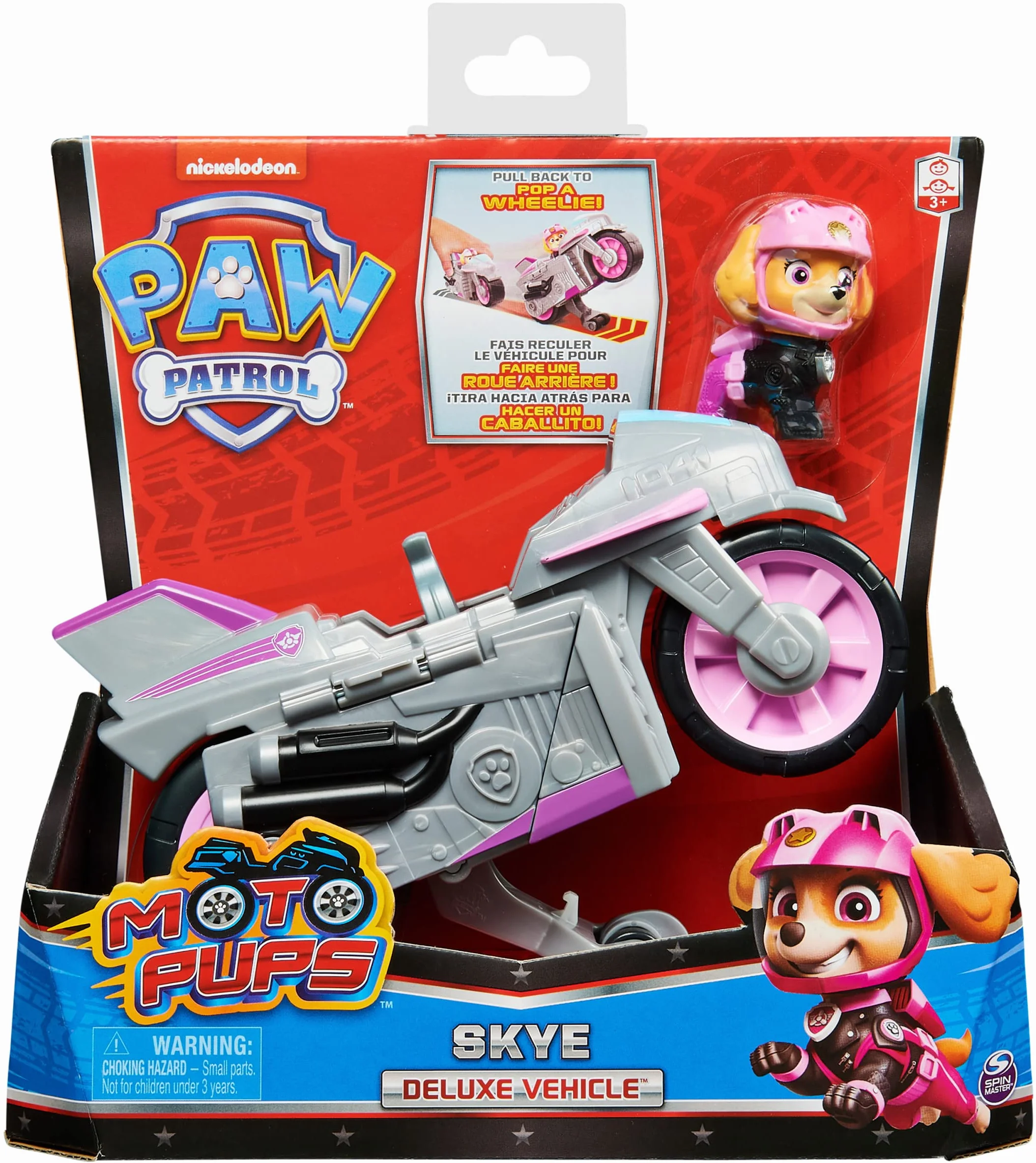 Paw Patrol Moto Pups motocykl z figurką do zabawy, od 3 lat, losowy wybór postaci