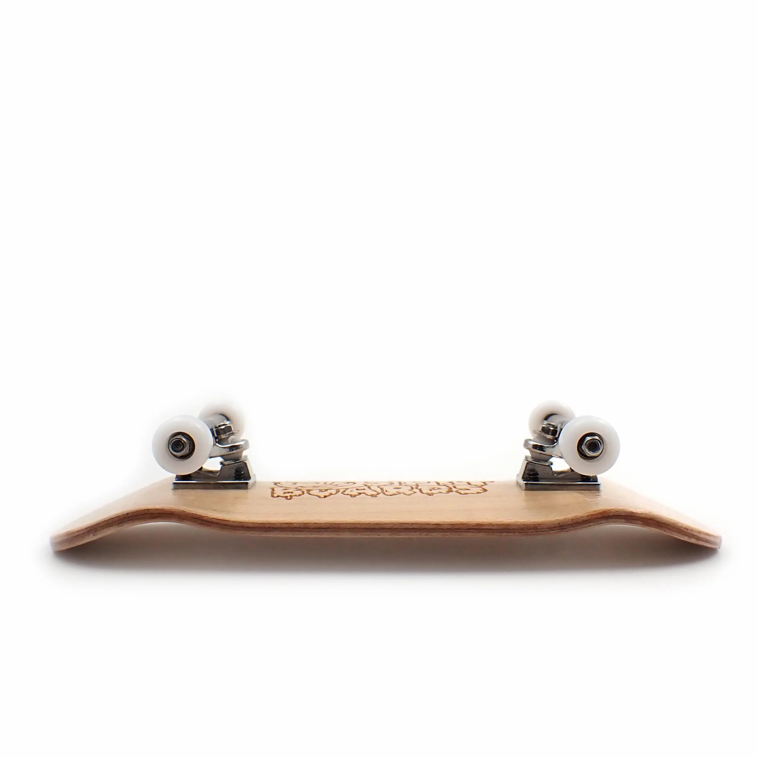 SPITBOARDS 36mm Fingerboard Complete Wood Pro Set-Up (Pre-Assembled, Handcrafted 5-Layers), 36 mm Pro Trucks, CNC Bearing Wheels, Lasered Foam Grip Tape (Lasered Deck Size: 36 x 96 mm), 'Maple Wood'