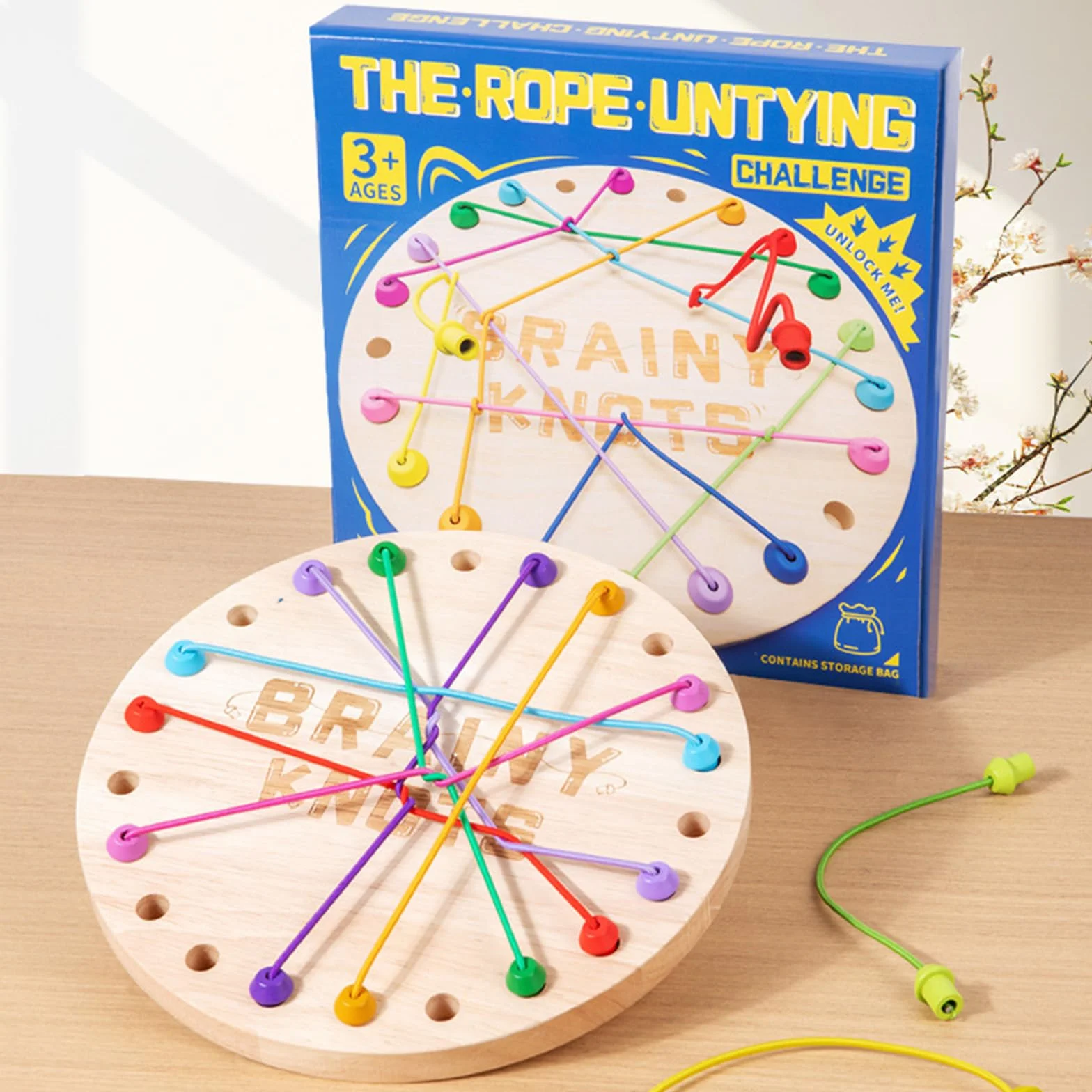 Brainy Knots gra rozplątywania lin, Brainy Knots Game, Brainy Knots Rope, do interakcji z rodziną