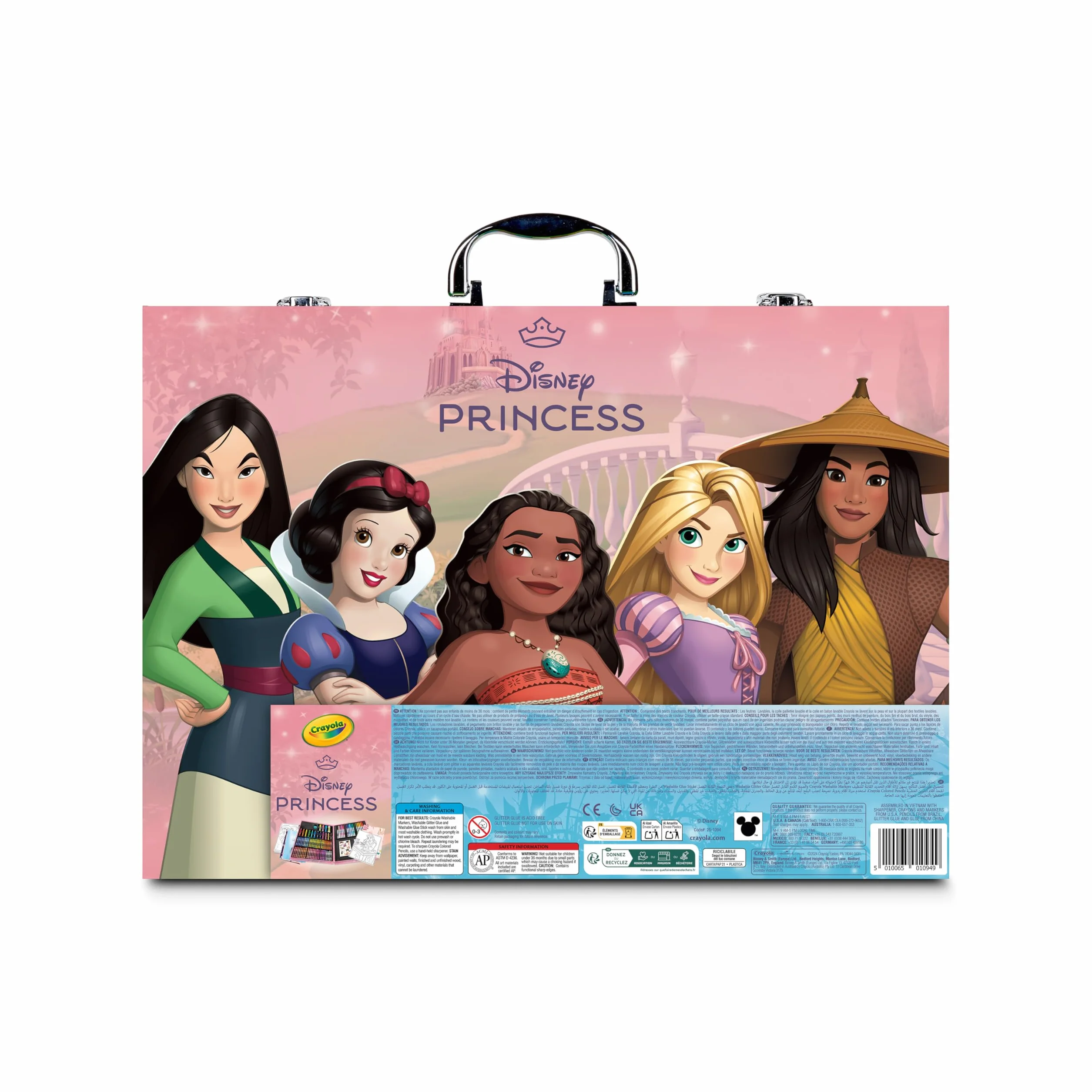 CRAYOLA Aktówka artysty księżniczki Disney 115 sztuk dla dzieci 4+