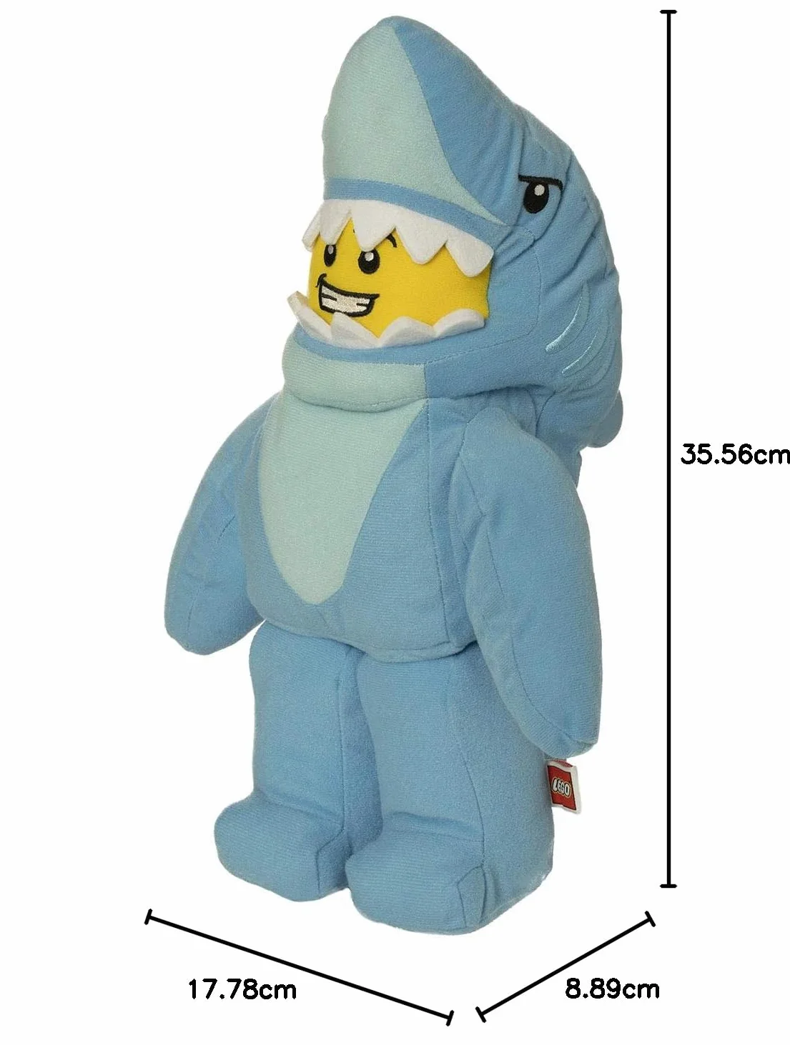 Lego minifigurka rekina garnitur facet 35,5 cm pluszowa postać