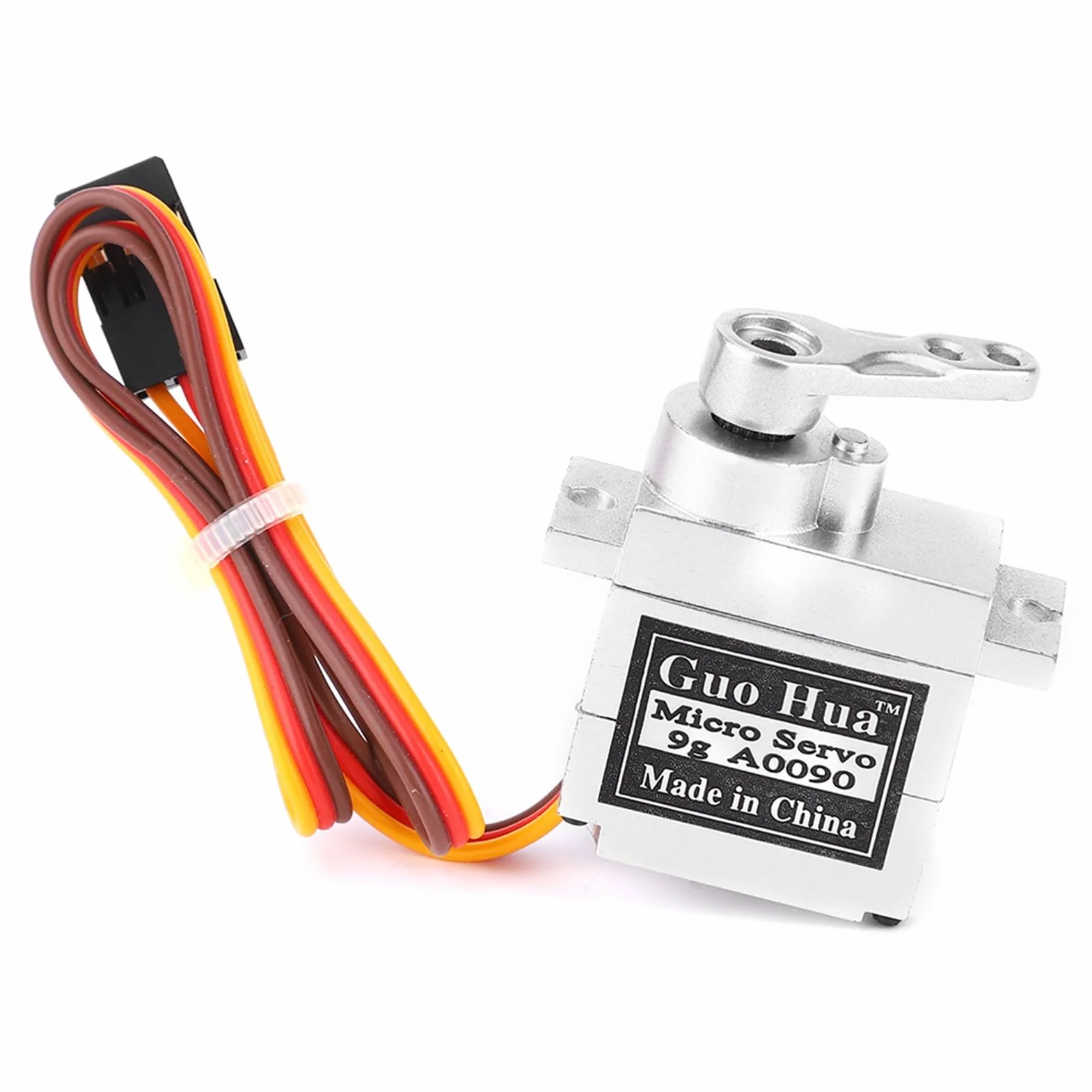 Wysoka dokładność Metalowe serwo 9G, RC Metal Servo Kierownica Akcesoria Dopasowanie, Ultra-Cichy Dźwięk Pasuje do WPL B1 B14 B16 B24 C14 C24 B36 1:16 RC Ciężarówka (srebrna)